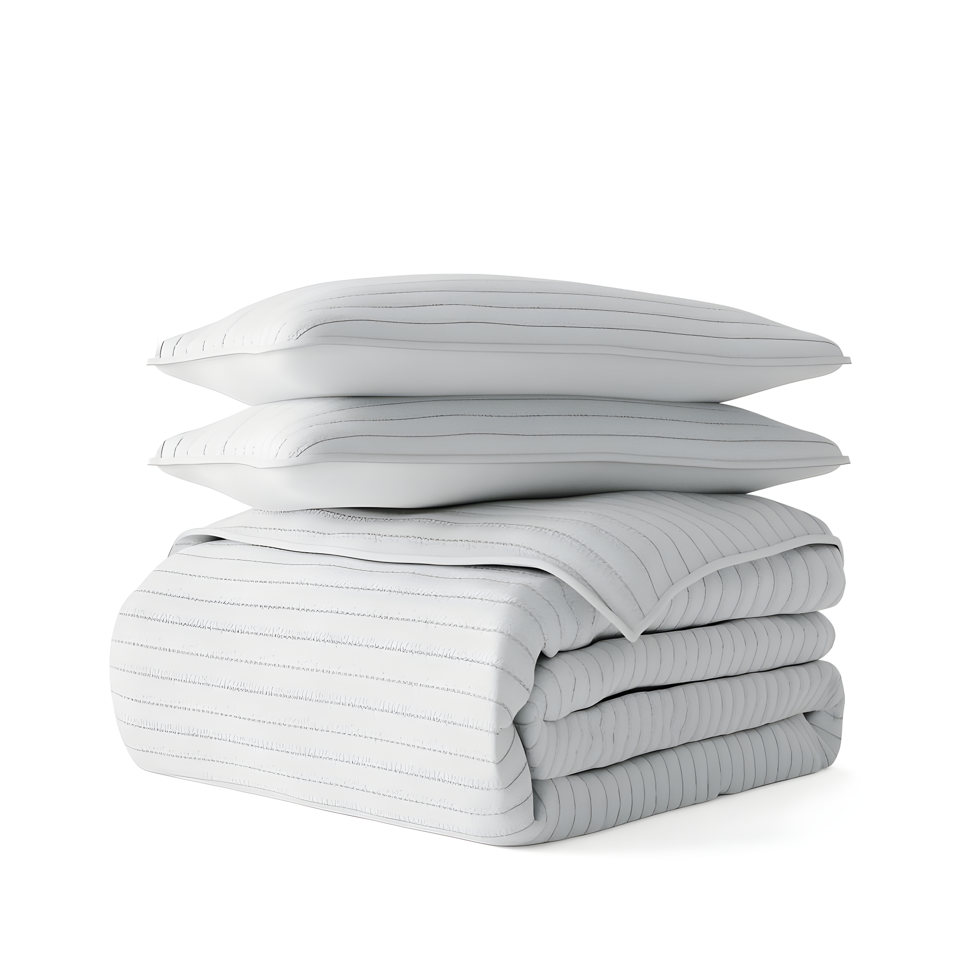 Becky Cameron Becky Cameron Lightweight All Season Stripe Stitch Quilt Set with Shams