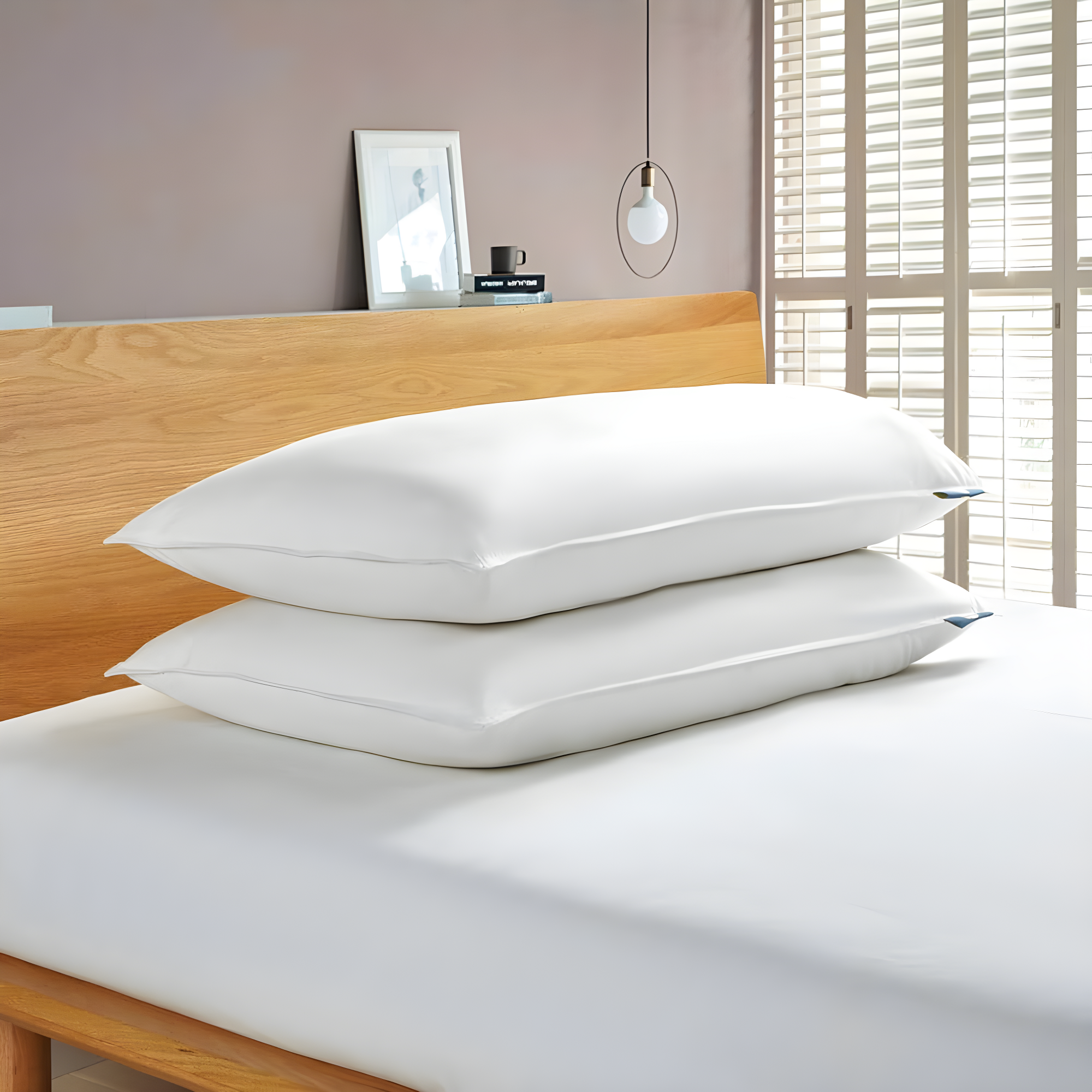 Serta 233 Thread Medium Down Blend Bed Pillow