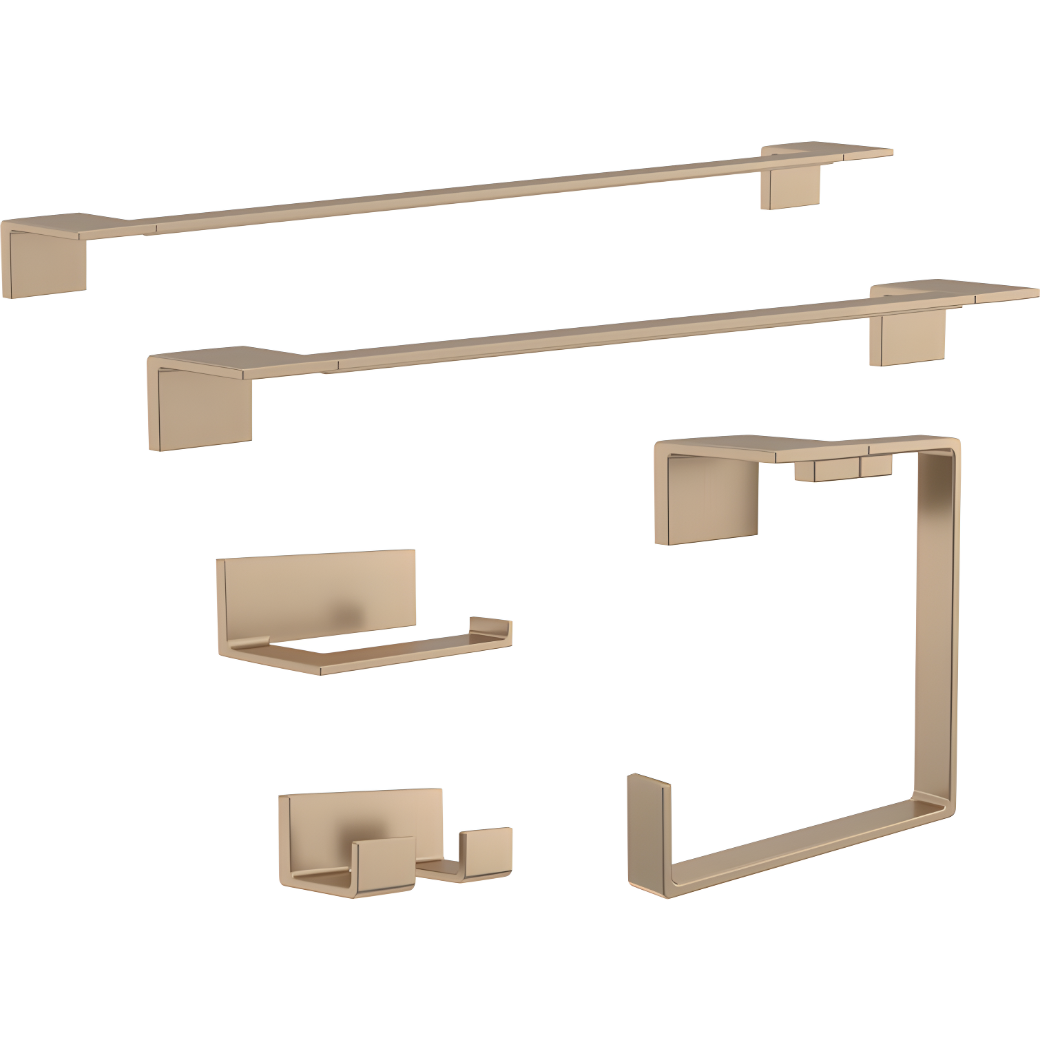 Vero Wall Mount Square Open Towel Ring Bath Hardware Accessory