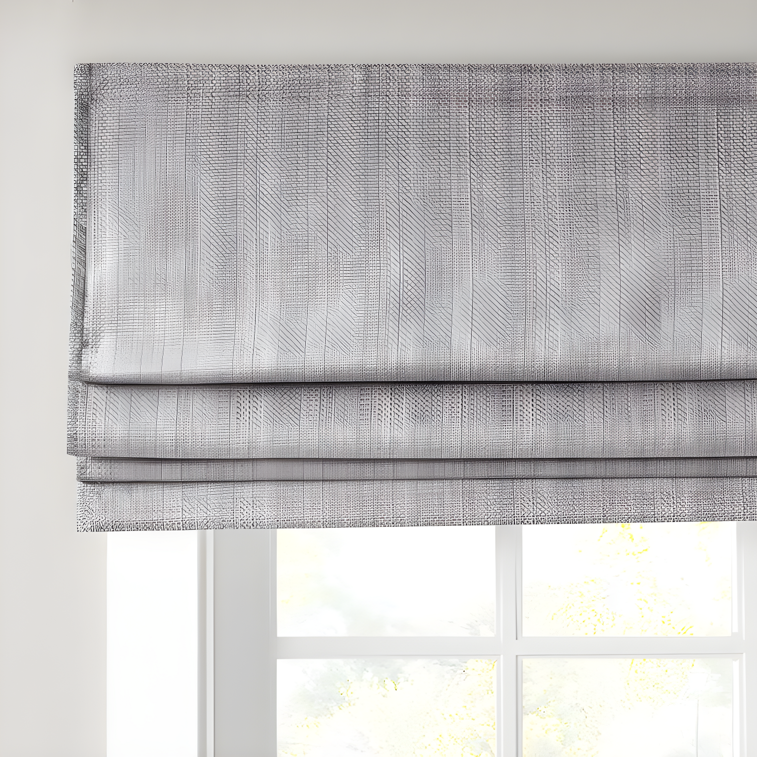 Galen Basketweave Cordless Room Darkening Single Roman Shade