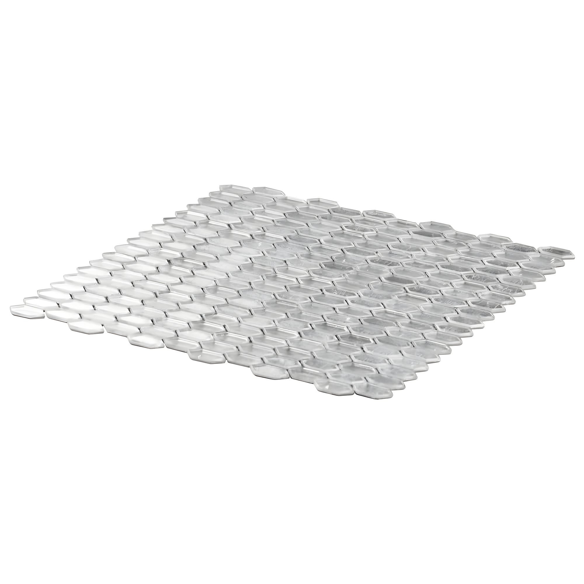 Whisper 11.61" x 11.73" Polished Mini Picket Glass Mosaic Wall Tile (0.94 Sq. Ft. / each)