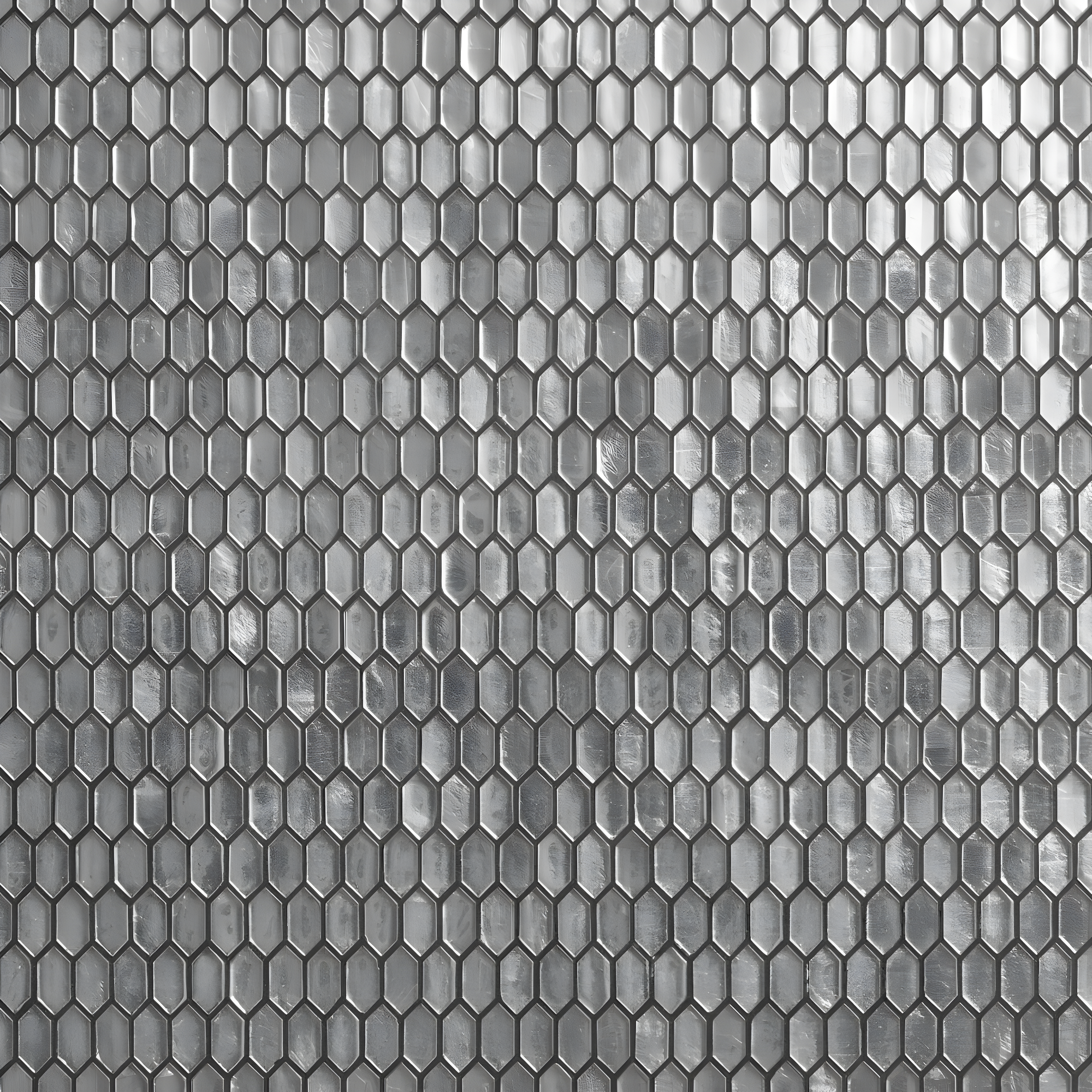 Whisper 11.61" x 11.73" Polished Mini Picket Glass Mosaic Wall Tile (0.94 Sq. Ft. / each)