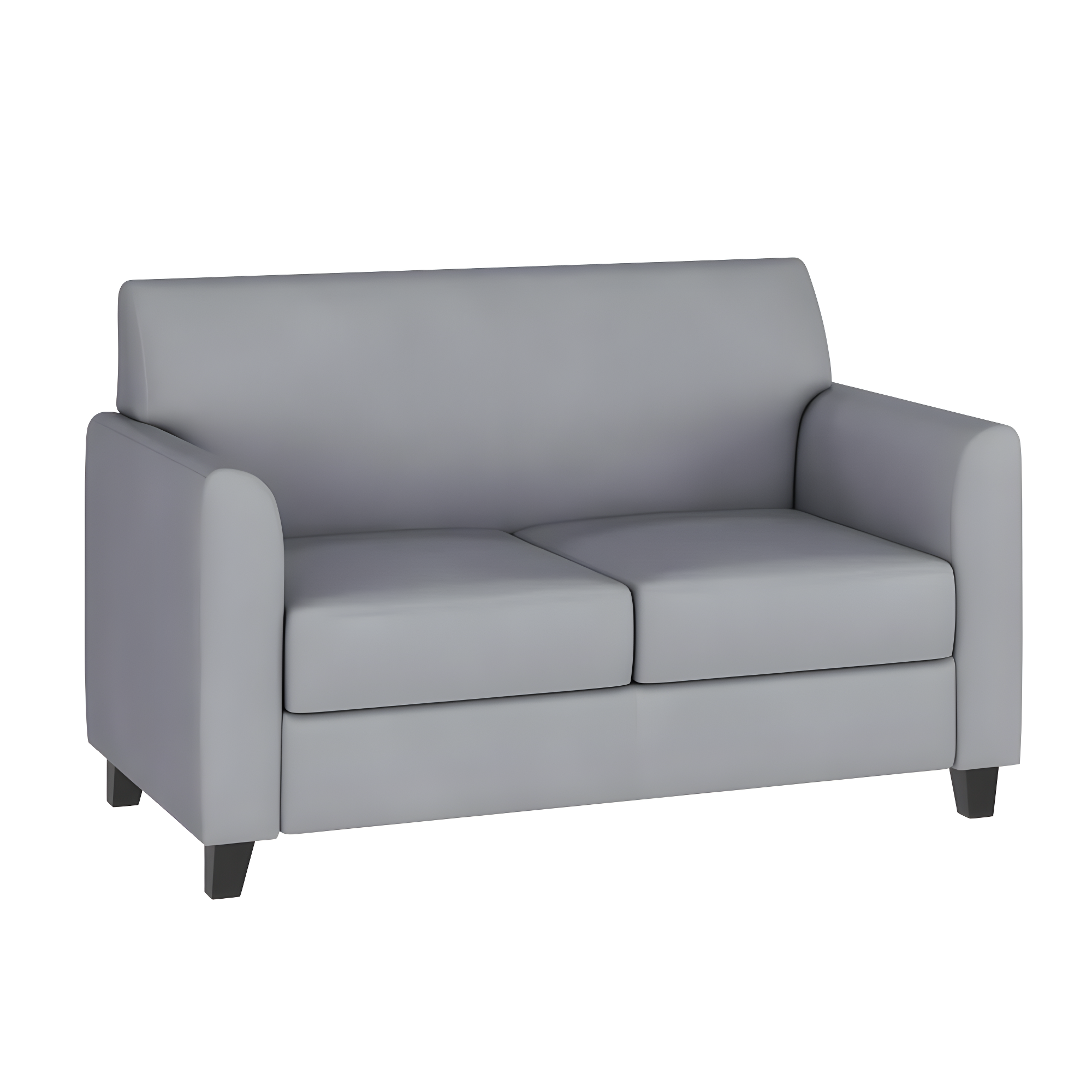 Hercules Junkersfeld 52" Modern LeatherSoft Upholstered Reception Loveseat