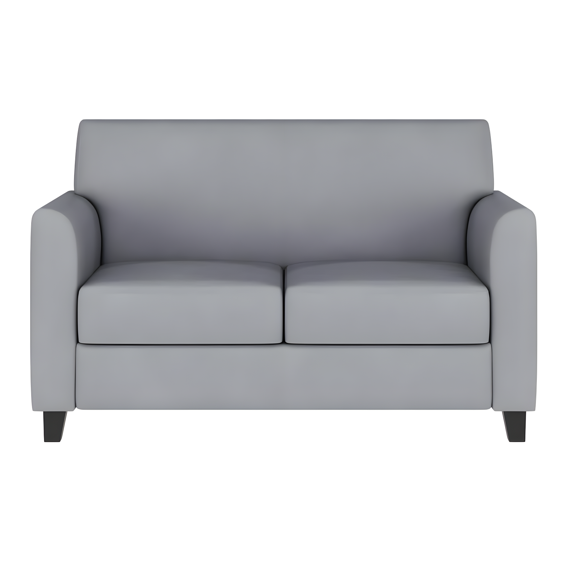 Hercules Junkersfeld 52" Modern LeatherSoft Upholstered Reception Loveseat