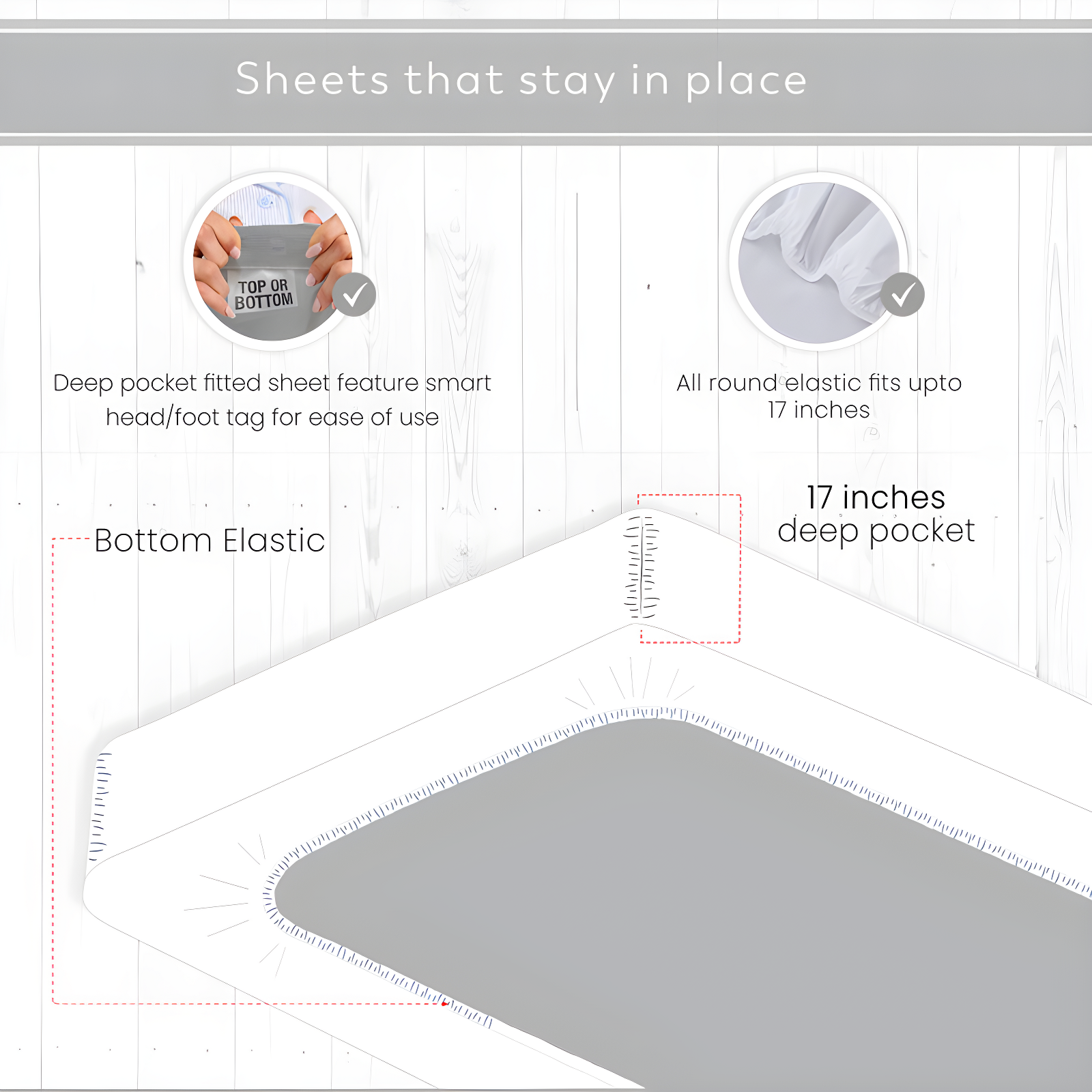 100% Cotton Lightweight Percale Weave Sheet Set