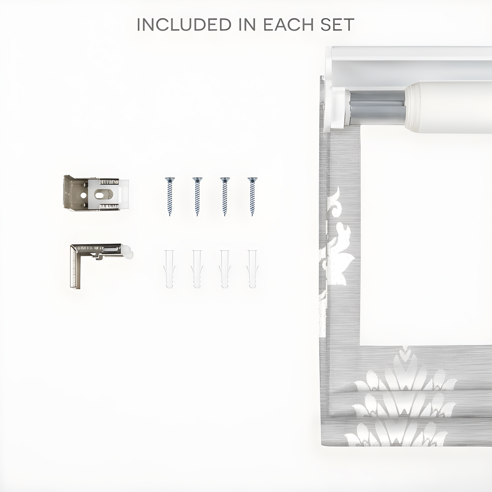 Amalgamated Textiles Exclusive Home Marseilles Damask 100% Blackout Roman Shade