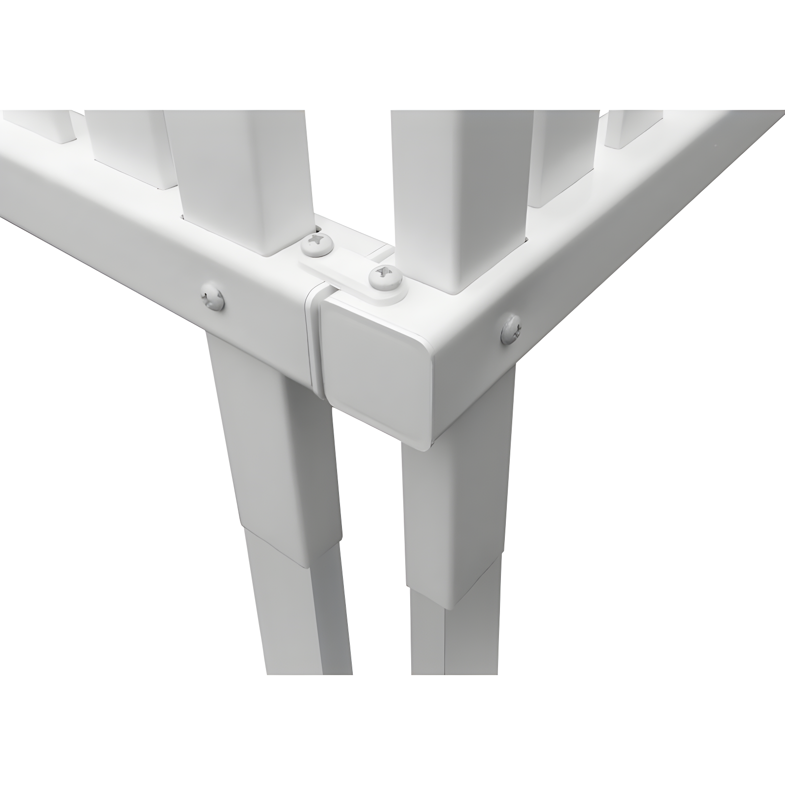 Enclo 45.5in H x 36.5in W (2 Panels) No Dig Enclo Wilmington White Vinyl Privacy Screen, Outdoor Privacy Panels, Trash Can Enclosure, Air Conditioner Fence, Pool Equipment Enclosure, ZP19008