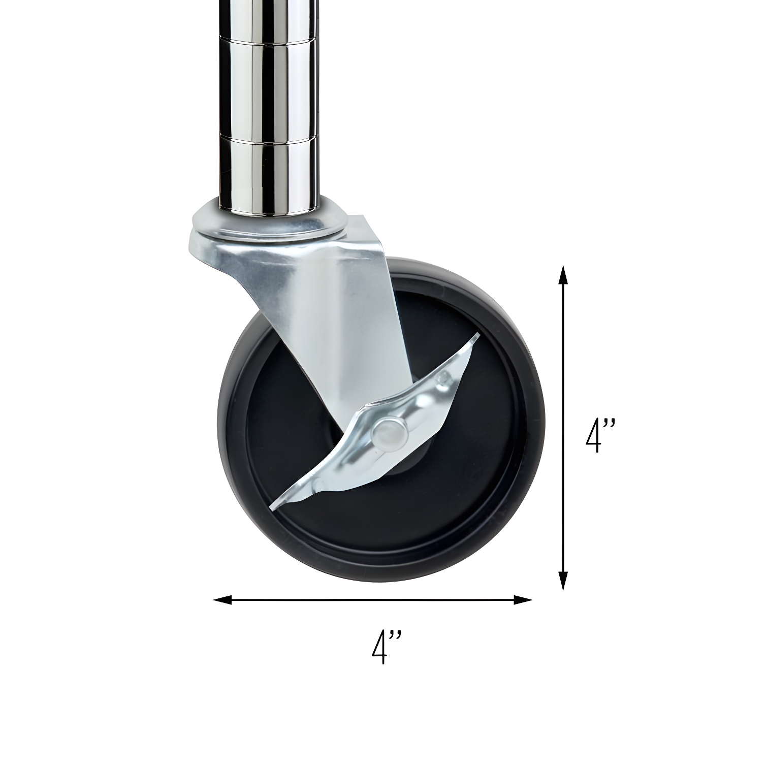 Honey Can Do 4" Shelving Casters (Set of 4)