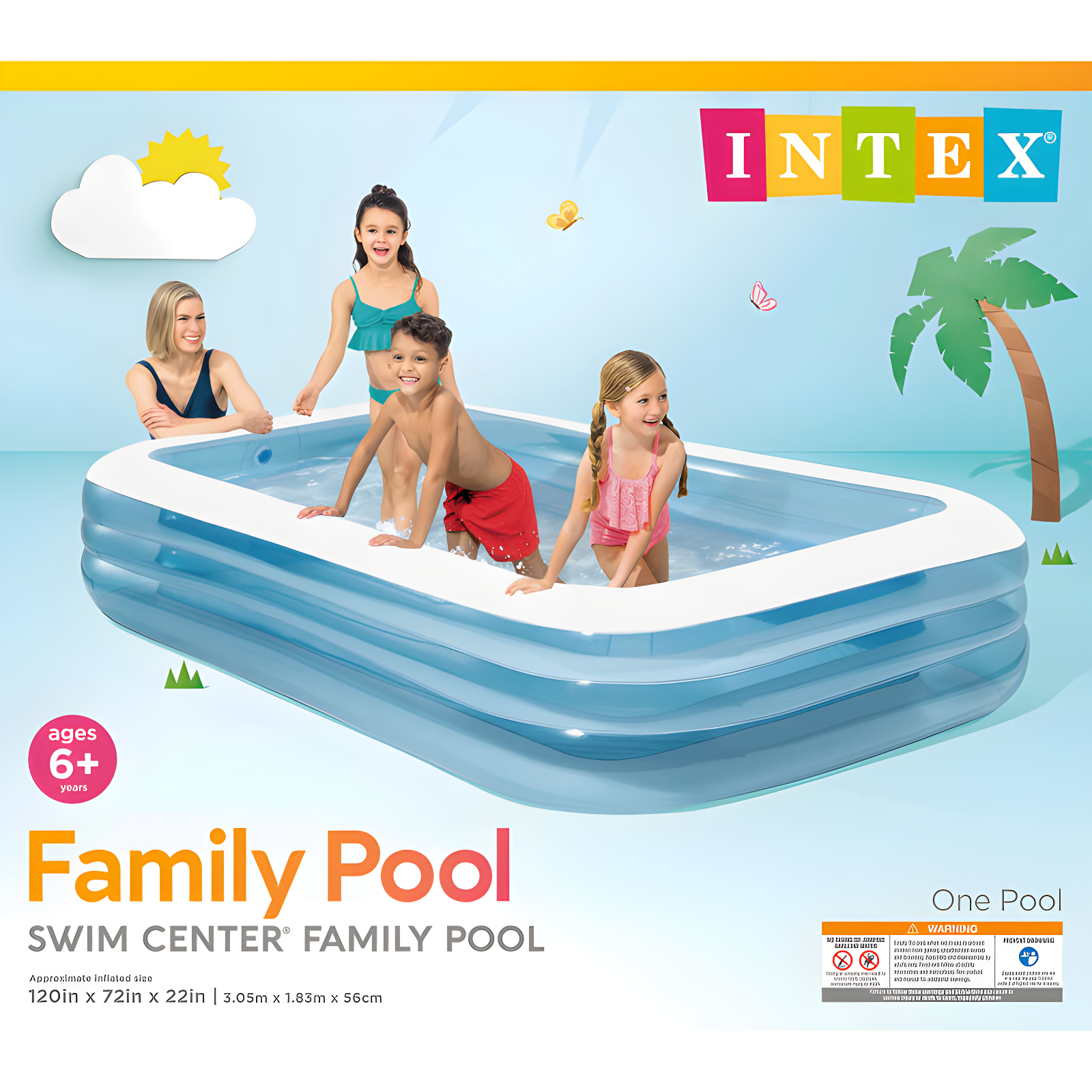 Intex Intex Inflatable Swim Center Family Pool for 2-3 Kids