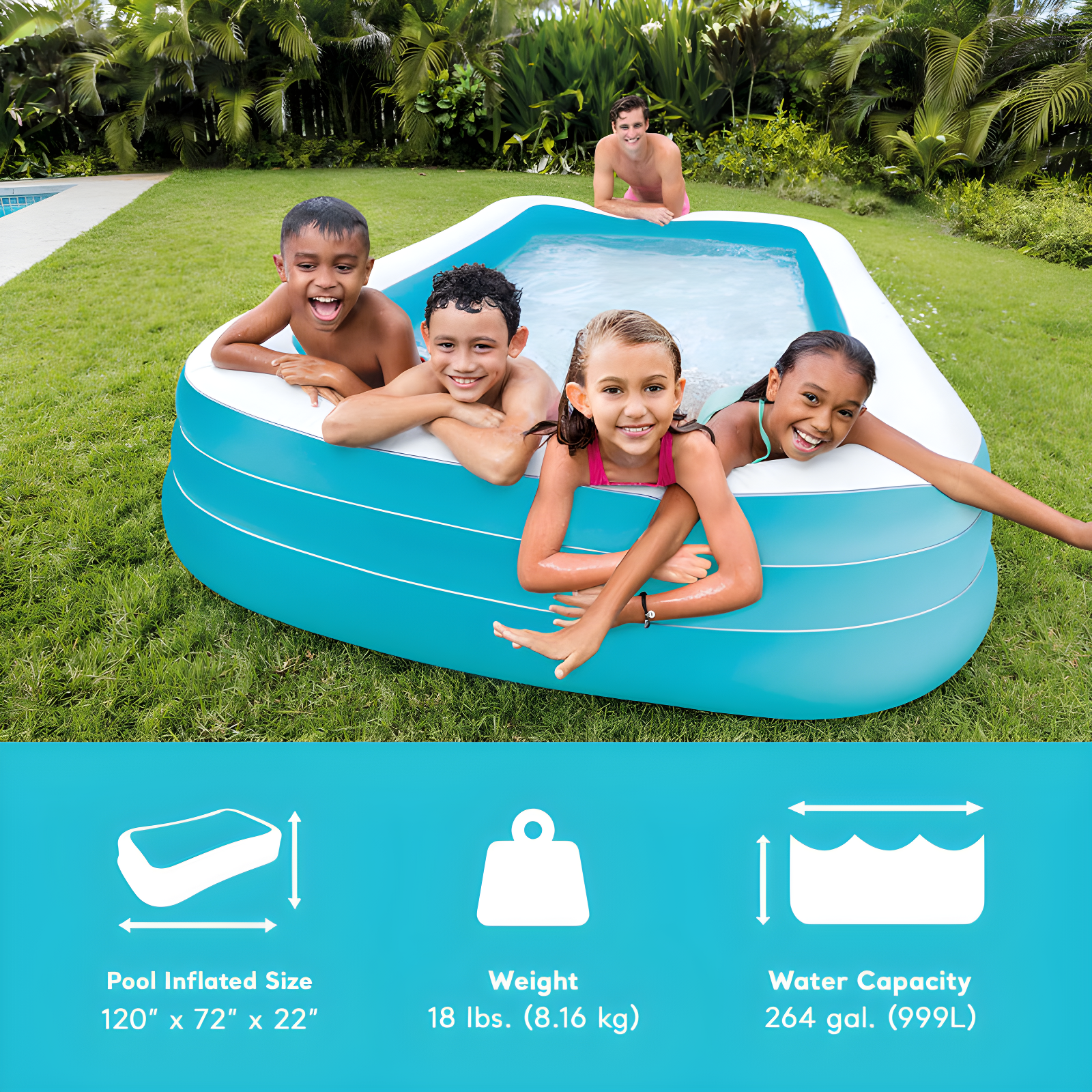 Intex Intex Inflatable Swim Center Family Pool for 2-3 Kids