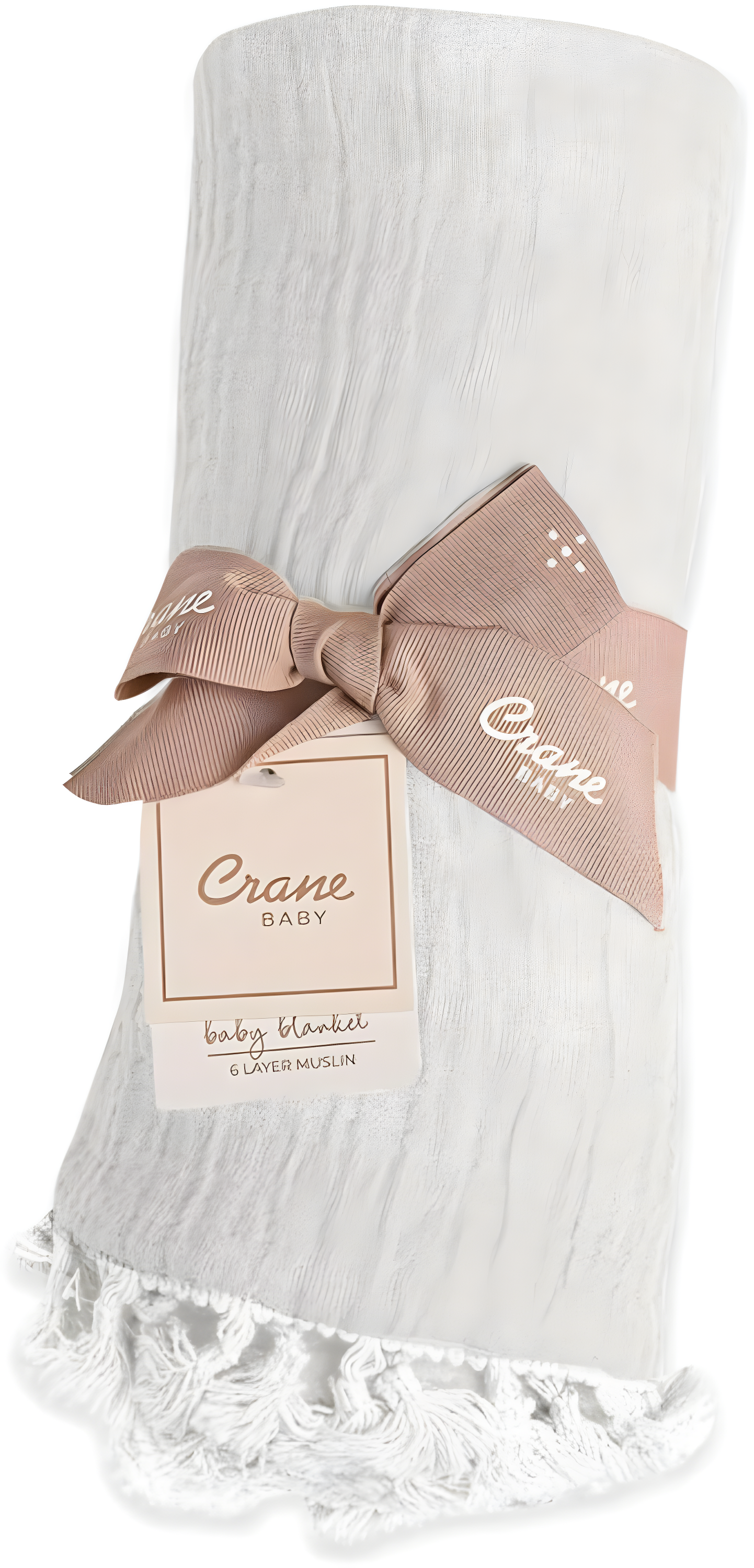 6-Layer 100% Cotton Muslin Baby Blanket, 30"x40", For Baby Nursery or Stroller by Crane Baby