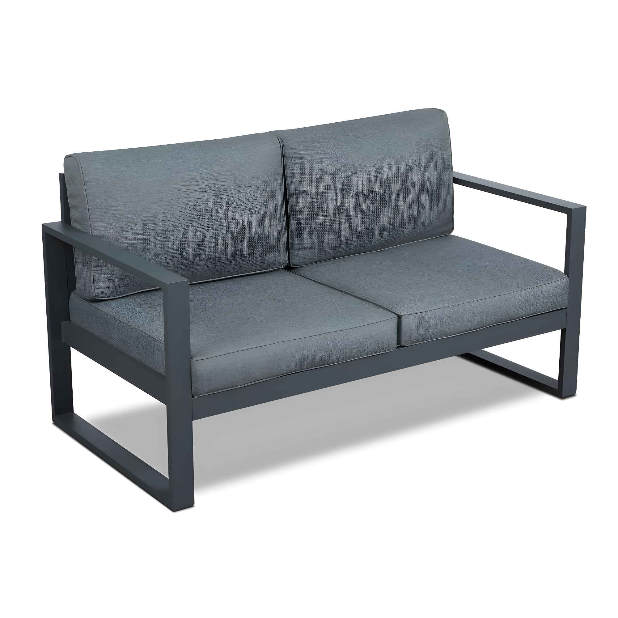 Real Flame BALTIC 55" Metal Outdoor Loveseat With Cushions by Real Flame