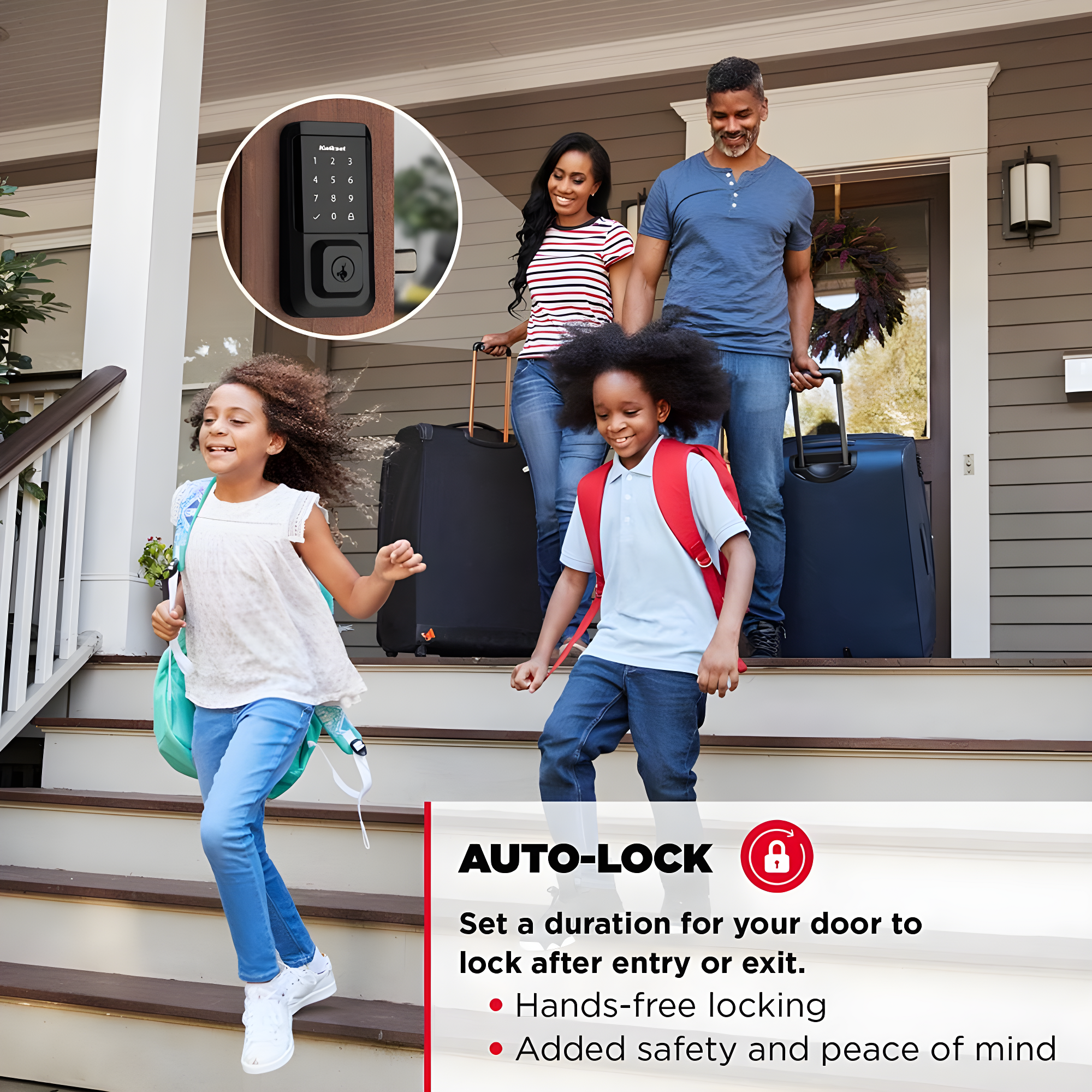 Halo Wi-Fi Smart Lock Touchscreen Single Cylinder Deadbolt with Smartkey Security