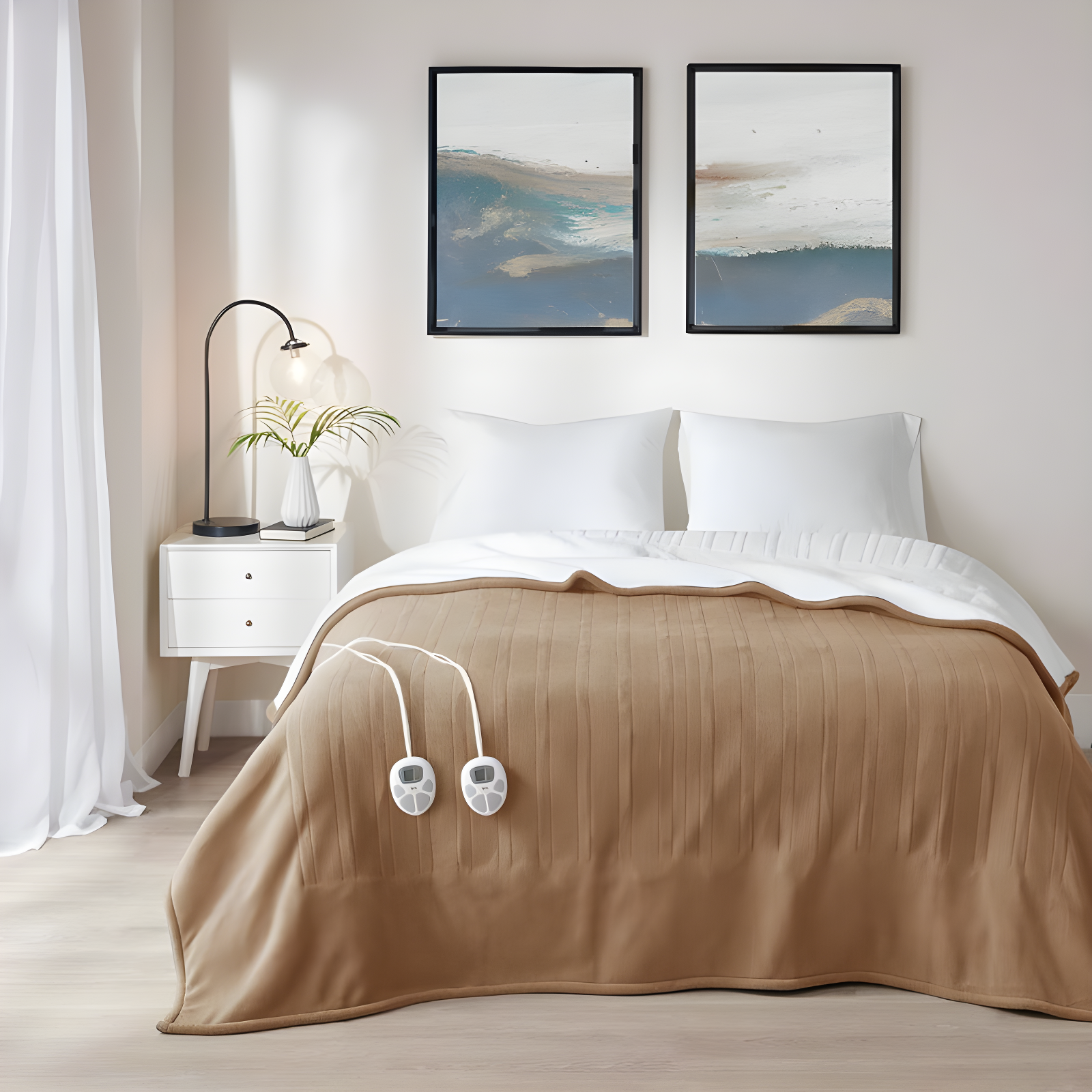 Serta Fleece to Sherpa Heated Blanket
