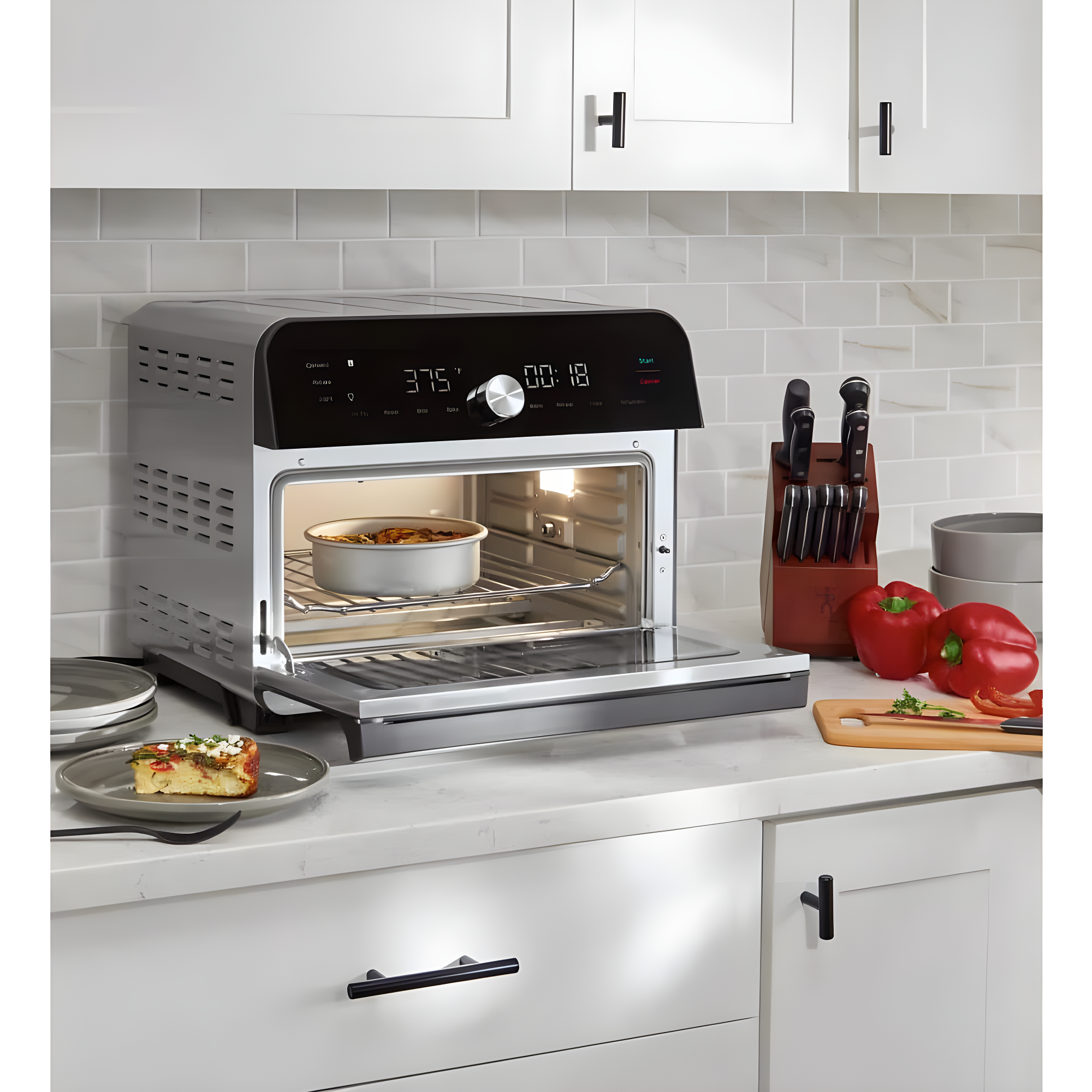 Instant Pot Omni Plus 18L Air Fryer Toaster Oven 10-in-1 Combo, Rotisserie Oven, Deep Fryer, Oil-less Mini Cooker, Convection Oven, Dehydrator, Roaster, Warmer, Reheater, Pizza Oven