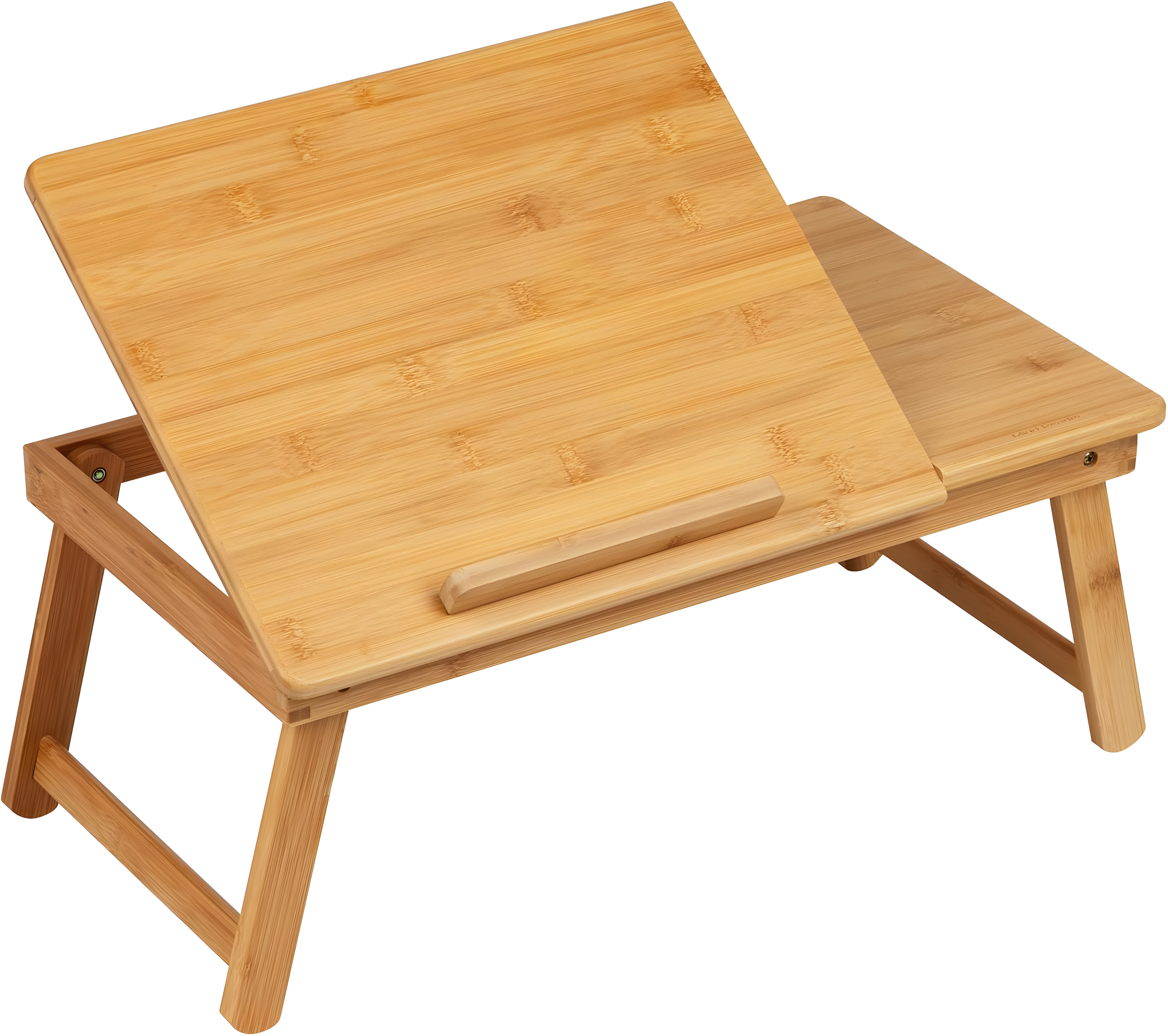 Mind Reader Lap Desk Laptop Stand, Bed Tray, Dorm Room, Folding Legs, Rayon From Bamboo, 19.75"L x 12"W x 8.25"H