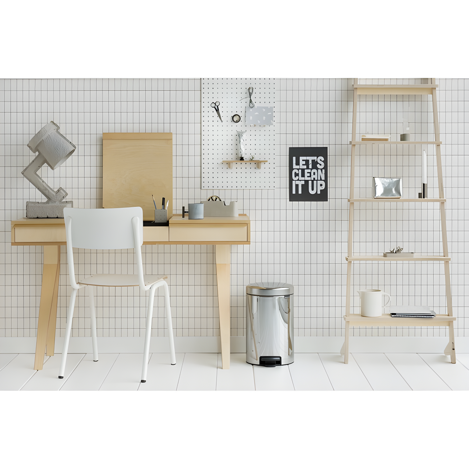 Brabantia Newicon Step On Trash Can, 3.2 Gallon (12 Liter)