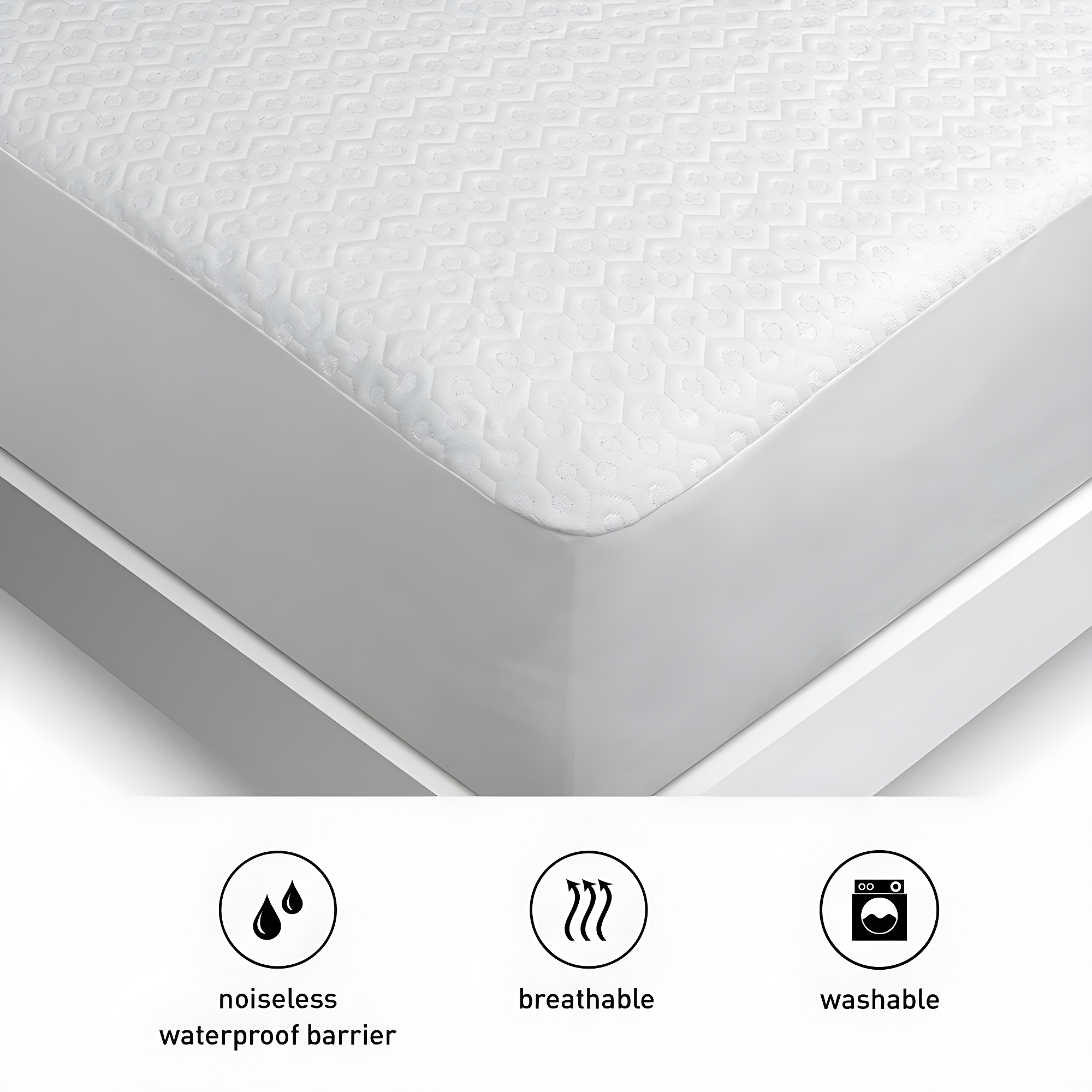 Bedgear Dri-Tec Waterproof Mattress Protector - Hypoallergenic - Noiseless and Washable