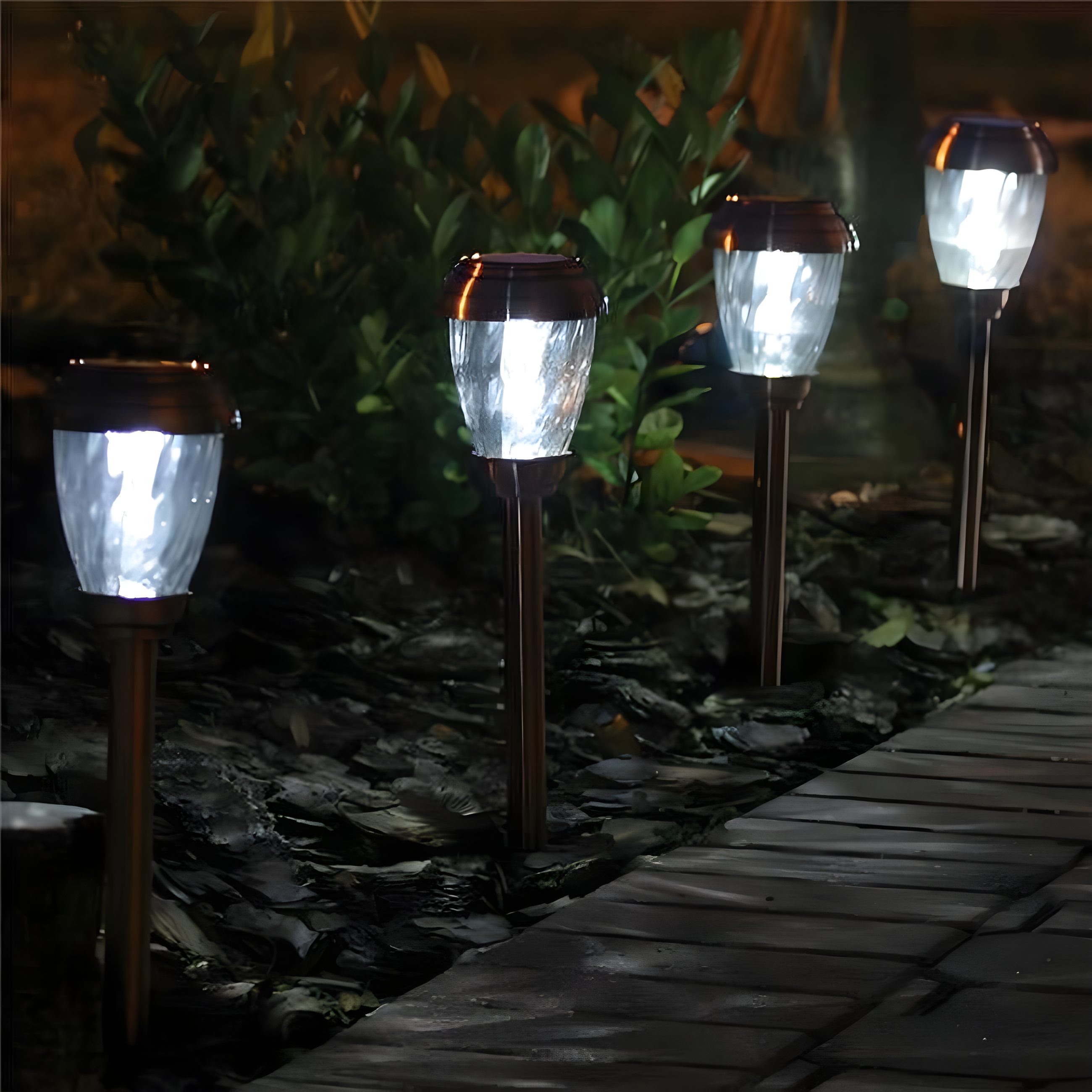 Smart Living Charleston Copper Finish Pathway LED Lights