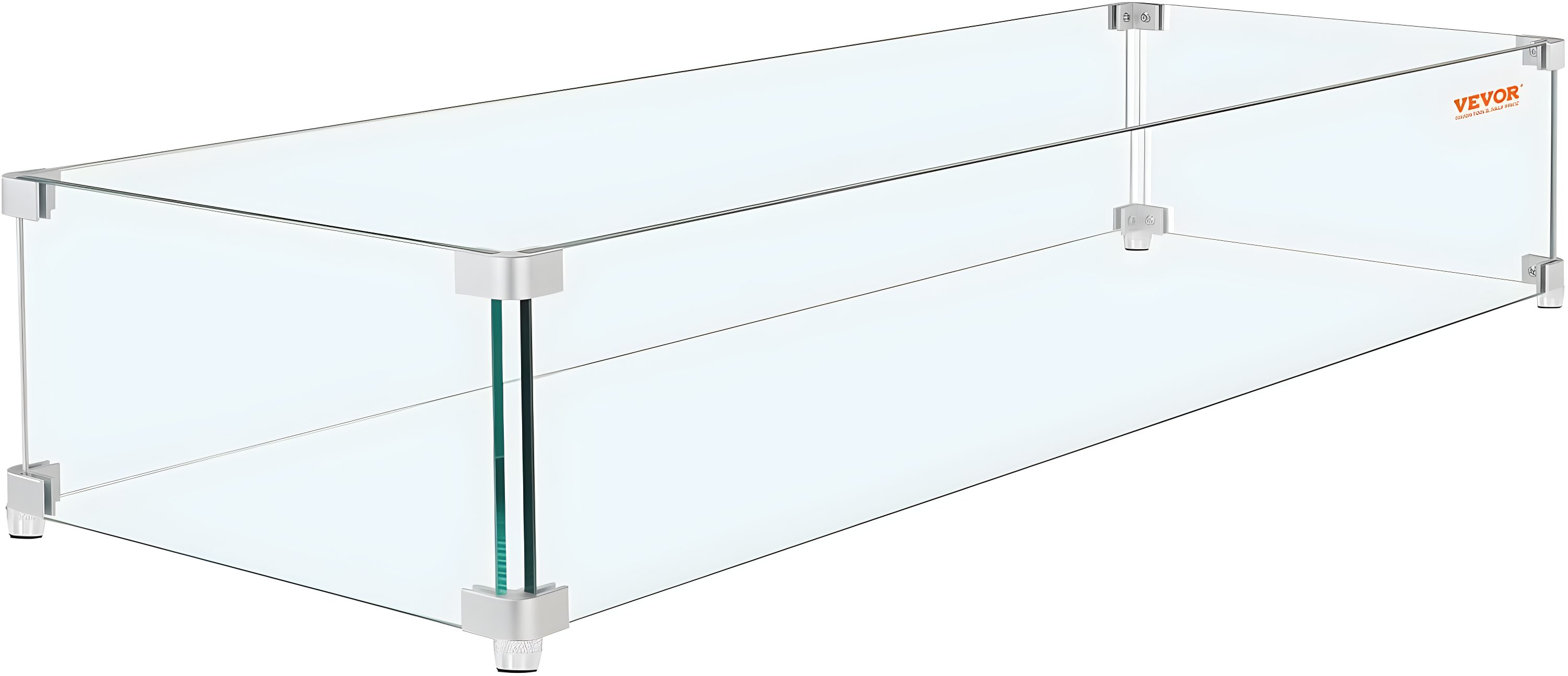 VEVOR Tempered Glass Fire Pit Accessory (Set of 4)