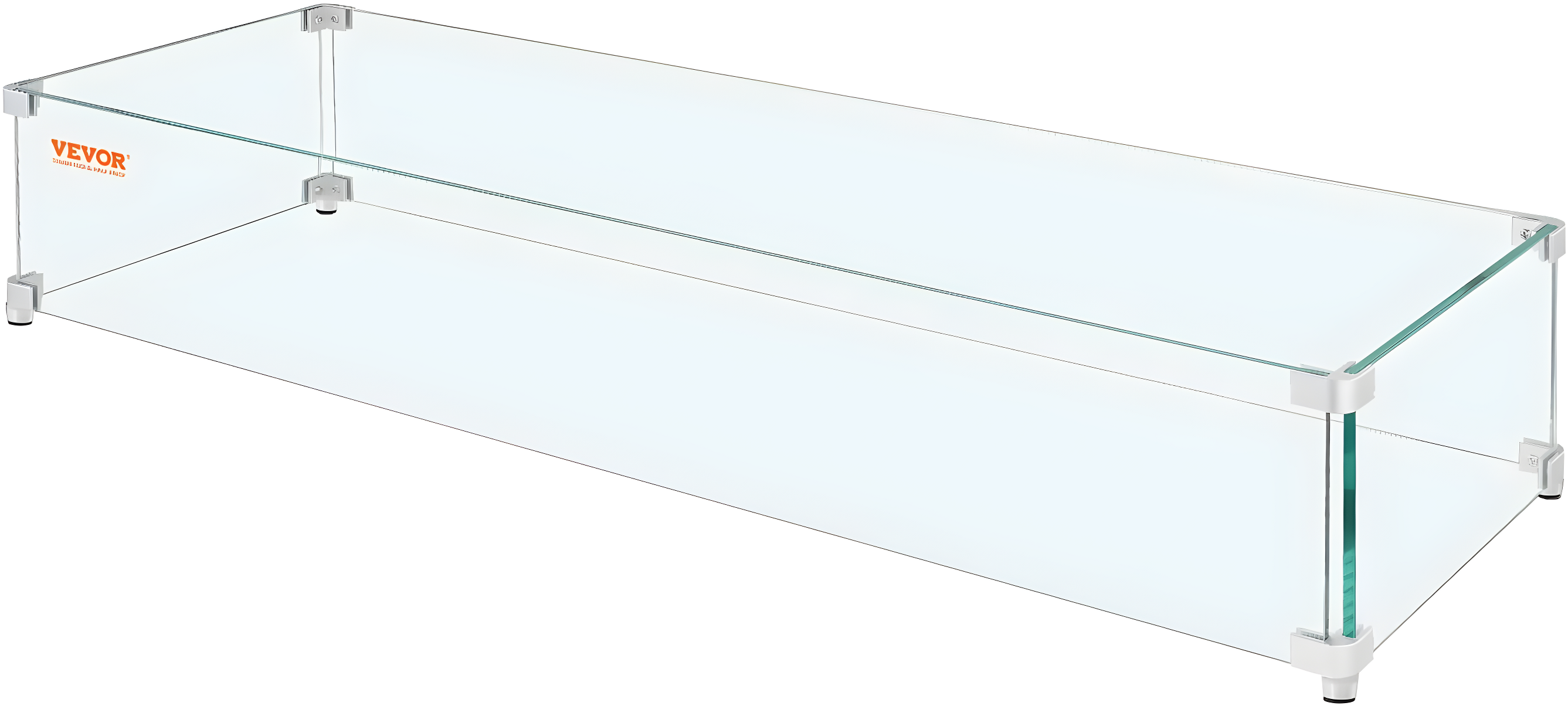 VEVOR Tempered Glass Fire Pit Accessory (Set of 4)