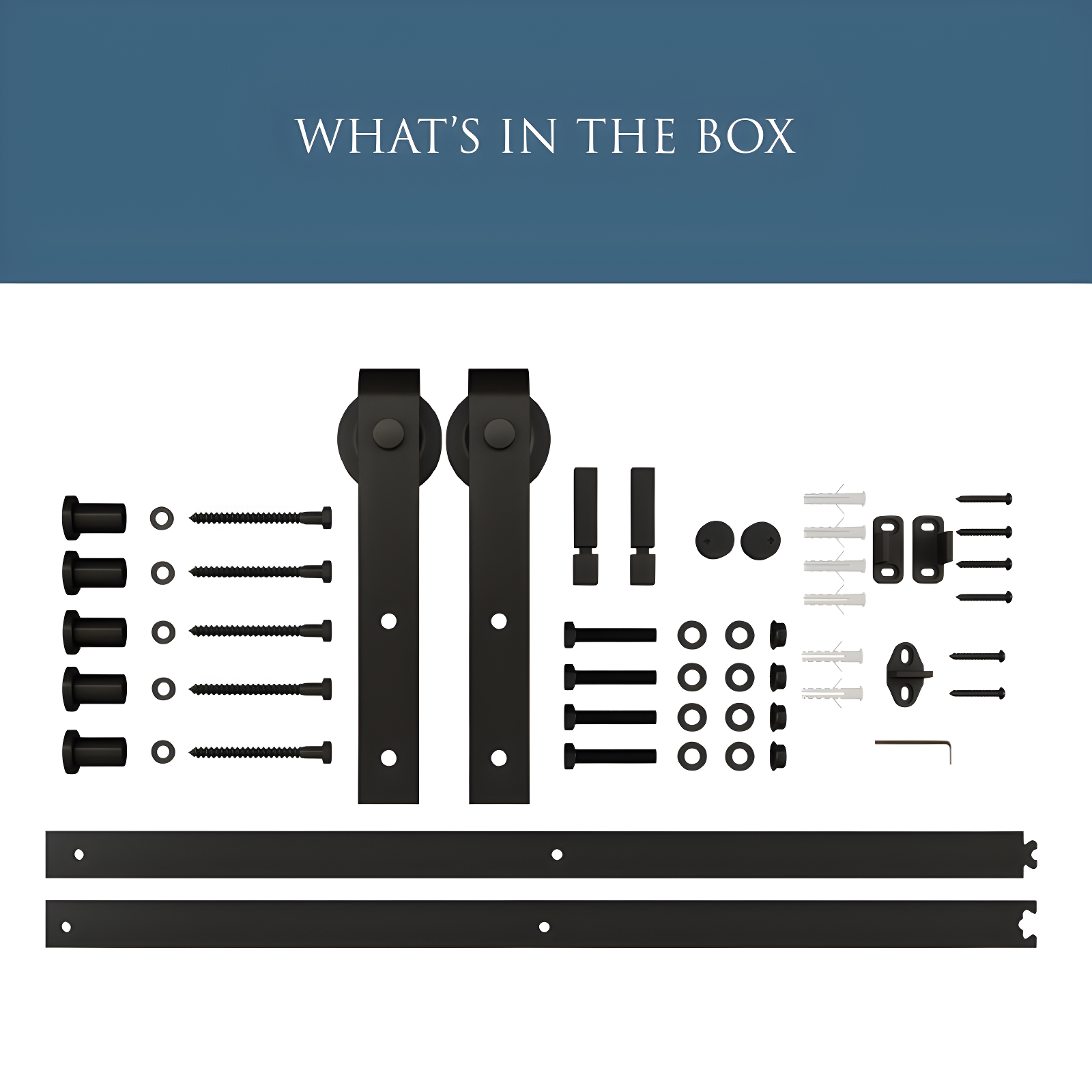 National Hardware Standard Single Barn Door Hardware Kit