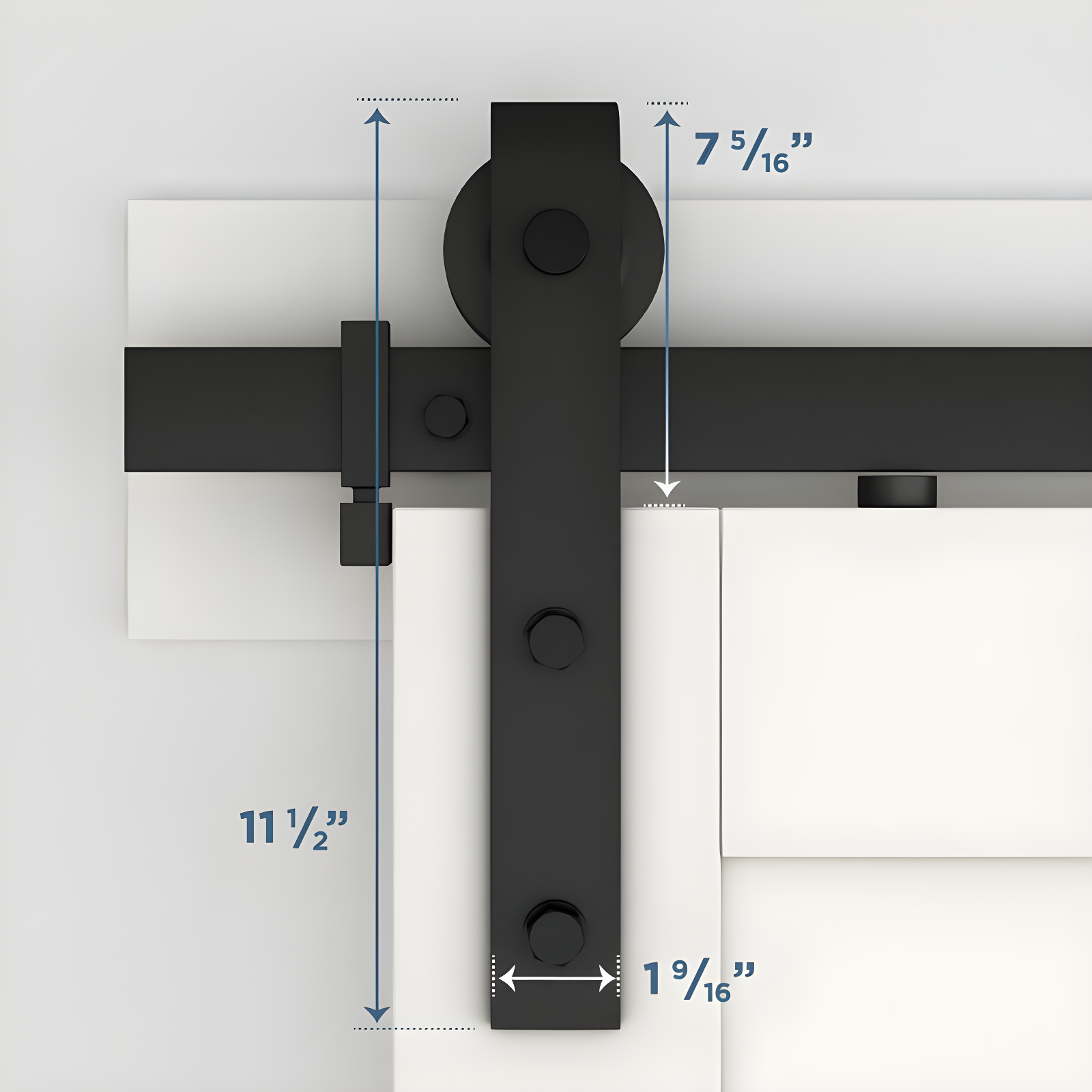 National Hardware Standard Single Barn Door Hardware Kit