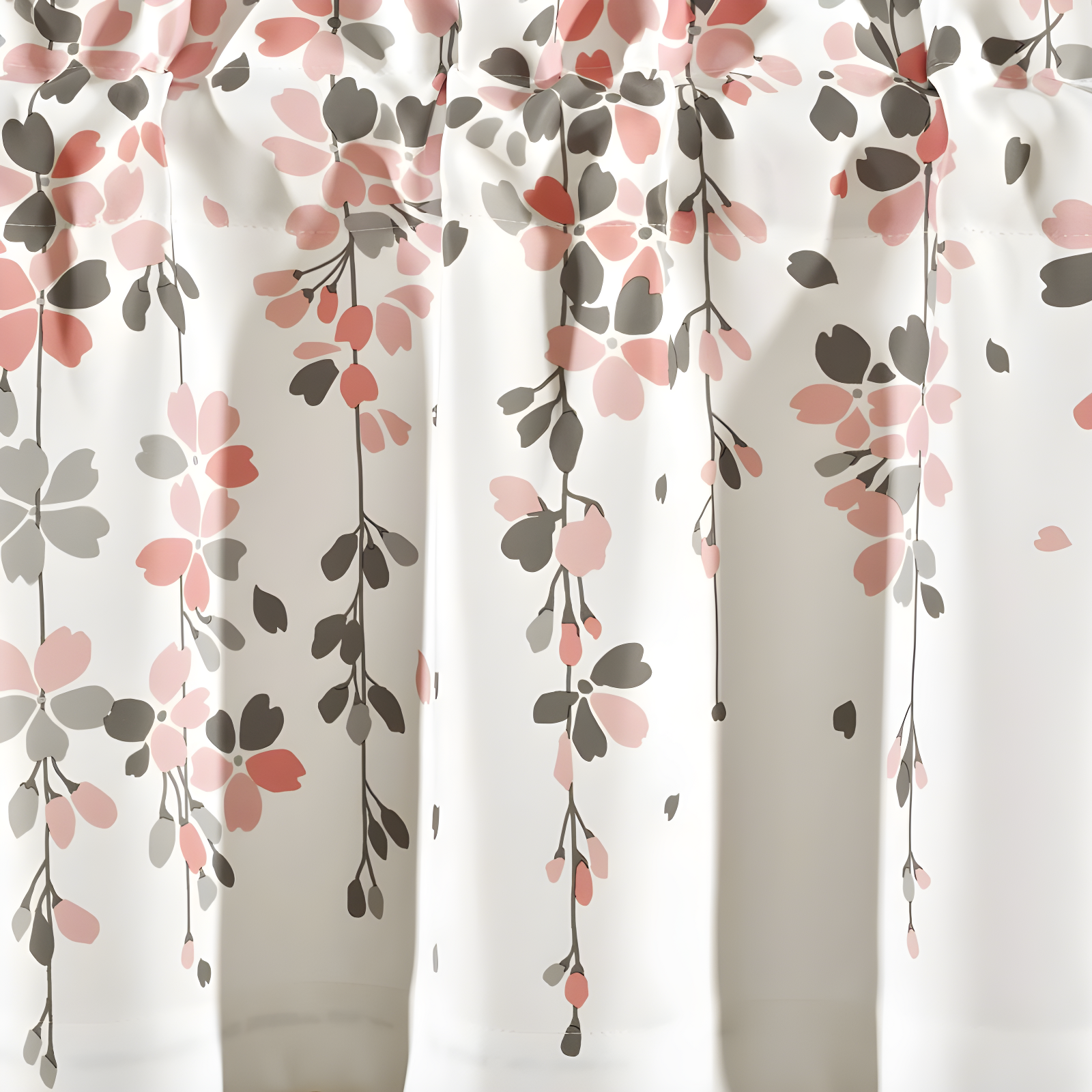 Lush Decor Floral Tailored 52'' W Window Valance