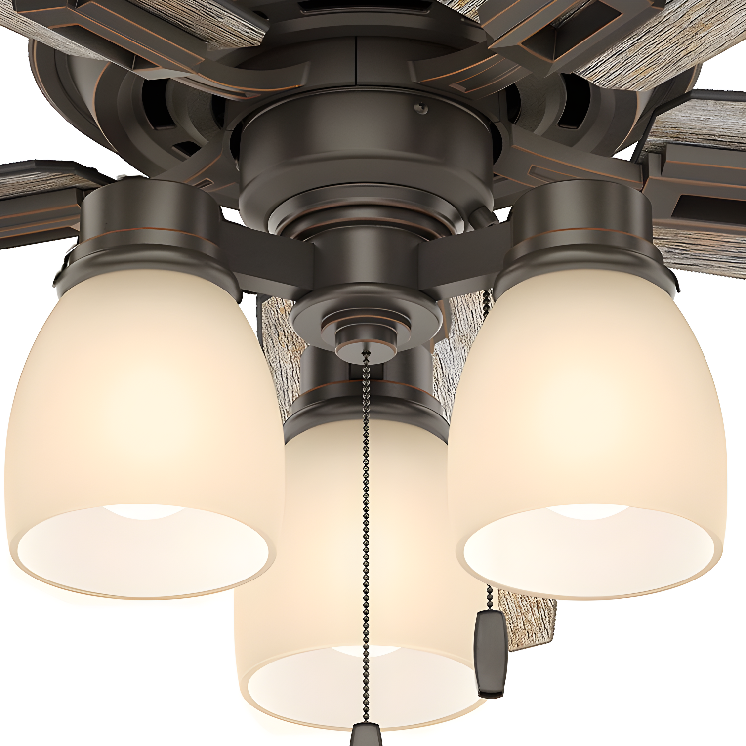 52" Donegan 5 - Blade Standard Ceiling Fan with Pull Chain and Light Kit Included