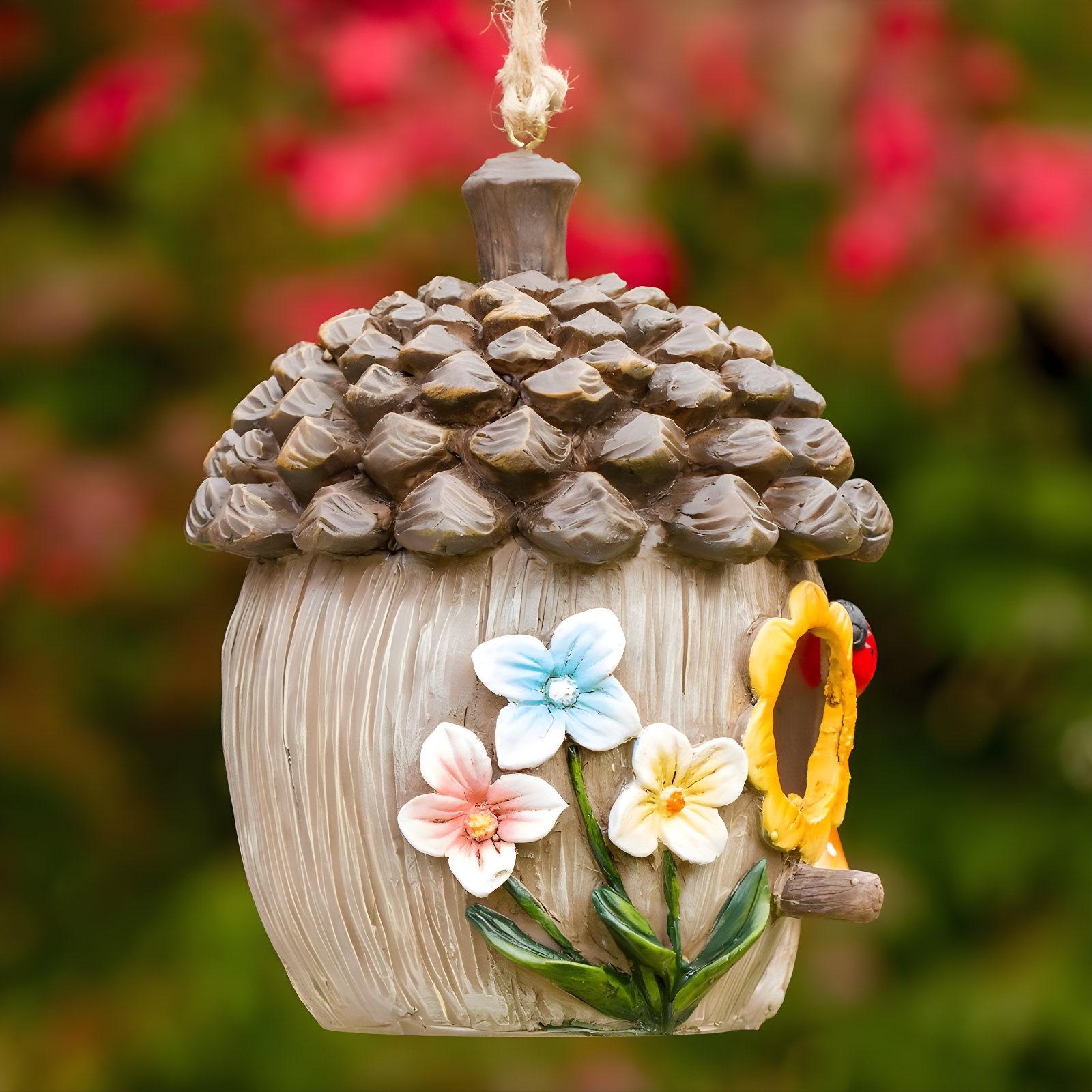 Dawhud Direct Hand-Painted Bird Houses for Outdoors Decorative Birdhouses