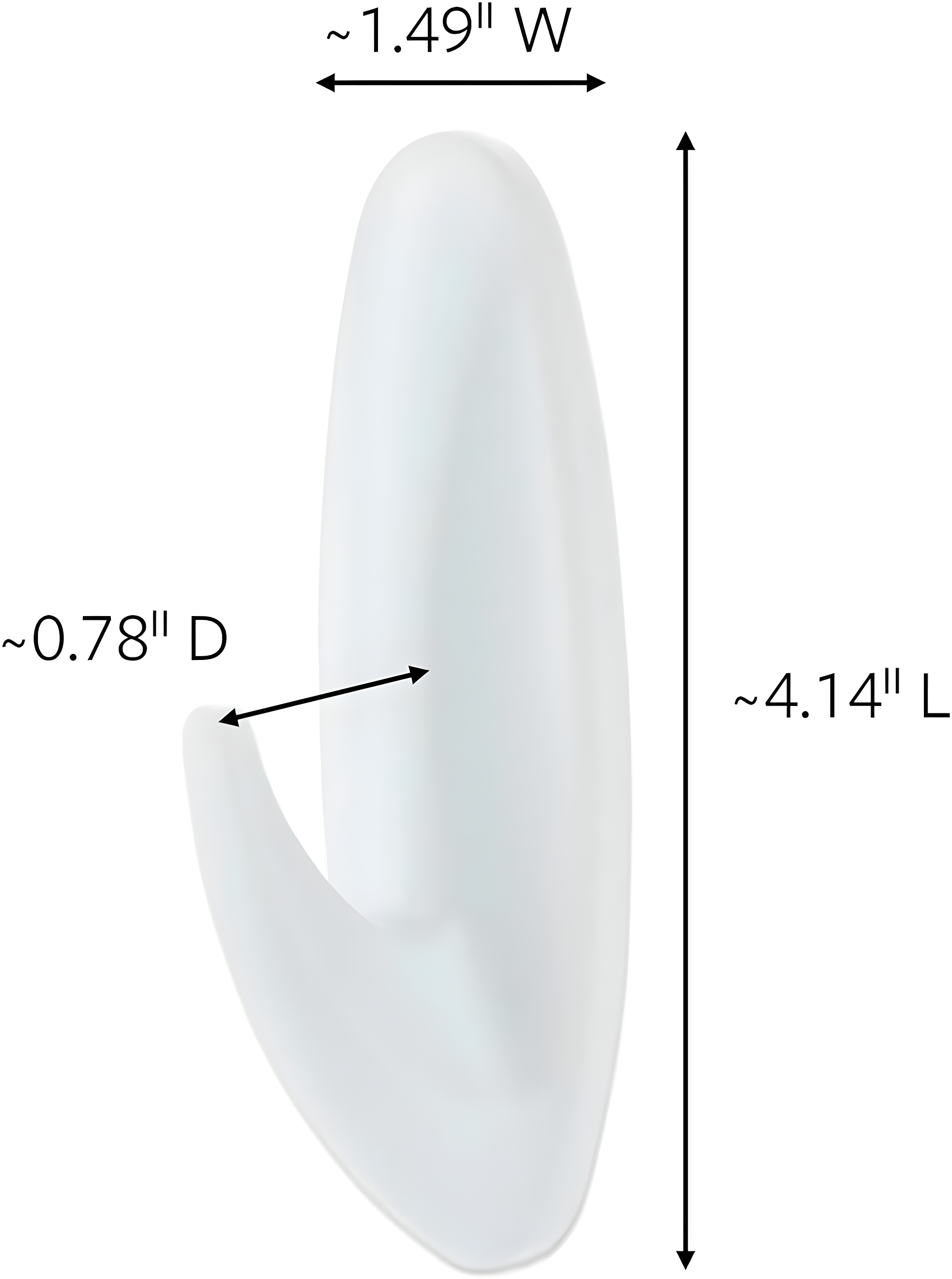 Command Designer Water Resistant Hooks, White, Large, 1 Wall Hook