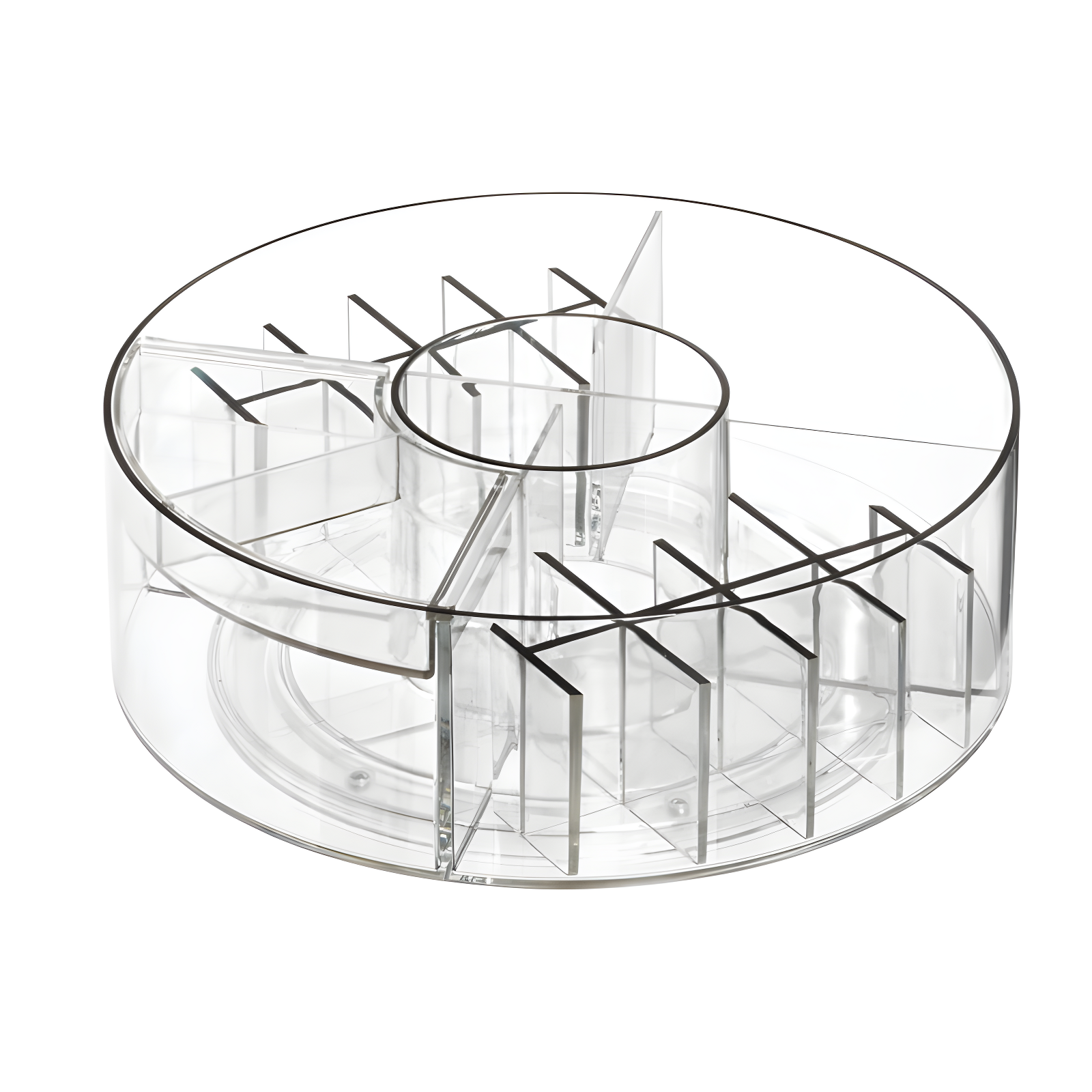 iDesign iDesign’s Onyx Collection Cosmetic Carousel, Clear