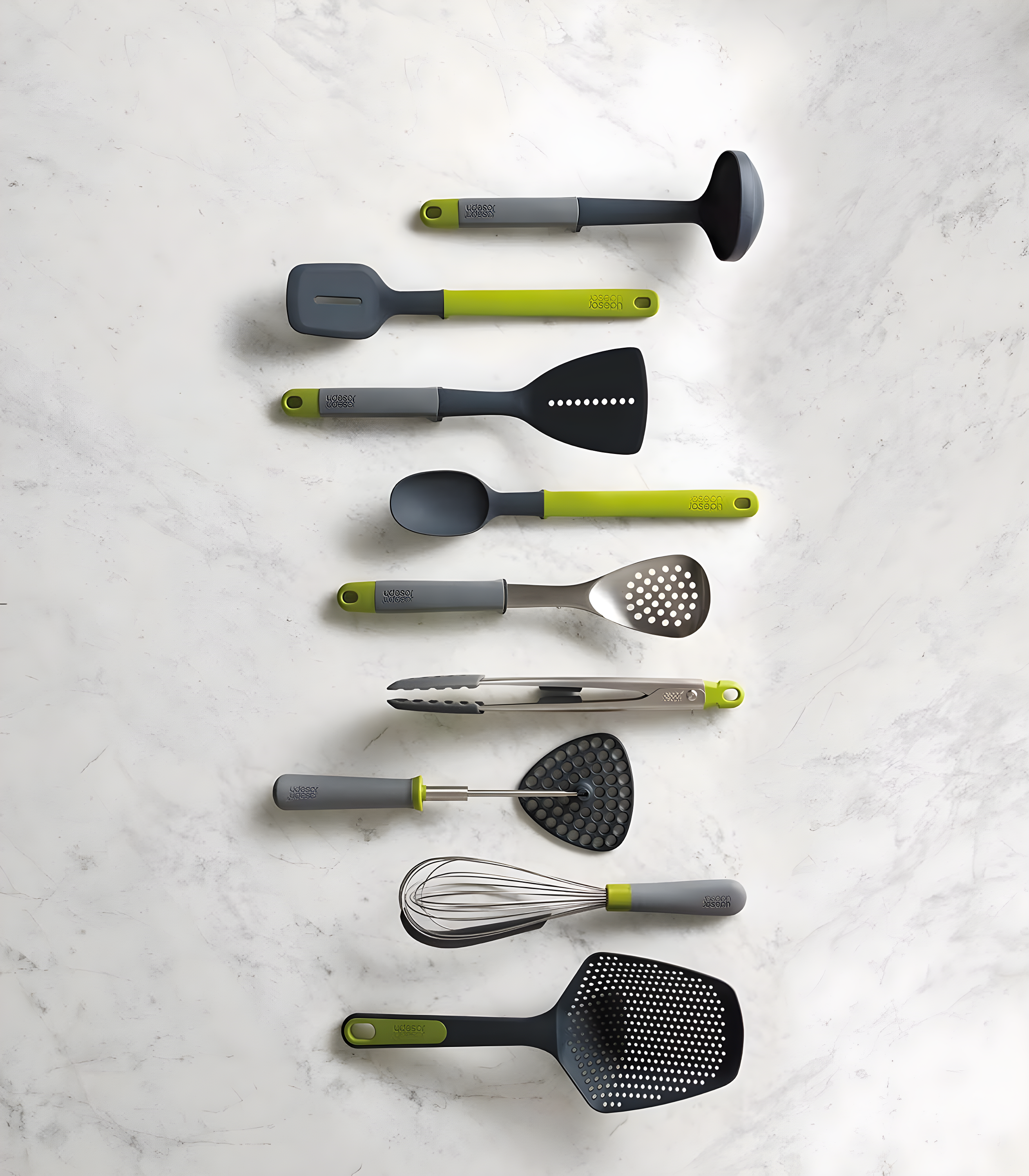 Joseph Joseph Delta Folding Masher - Gray / Green