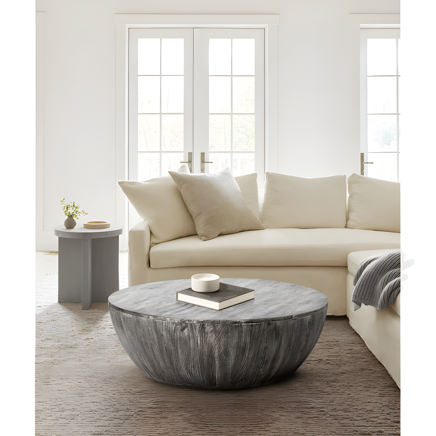 Teasdale Solid Wood Single Drum Coffee Table