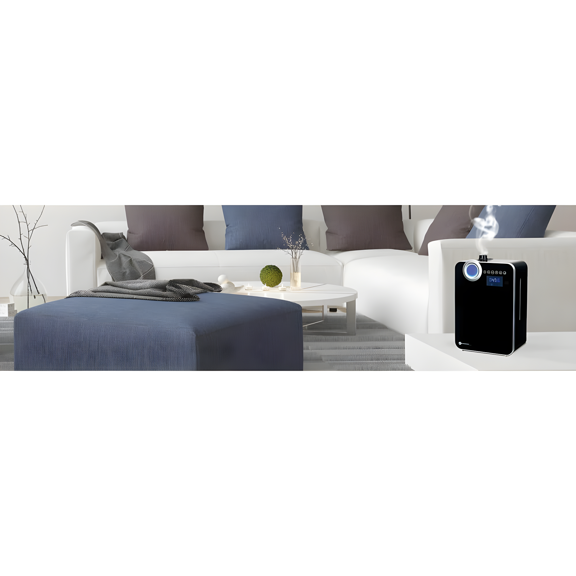 Pureguardian 120-Hour Elite Ultrasonic Warm & Cool Mist with Digital Smart Mist Sensor Humidifier H8000B: Quiet Bedroom Humidifier