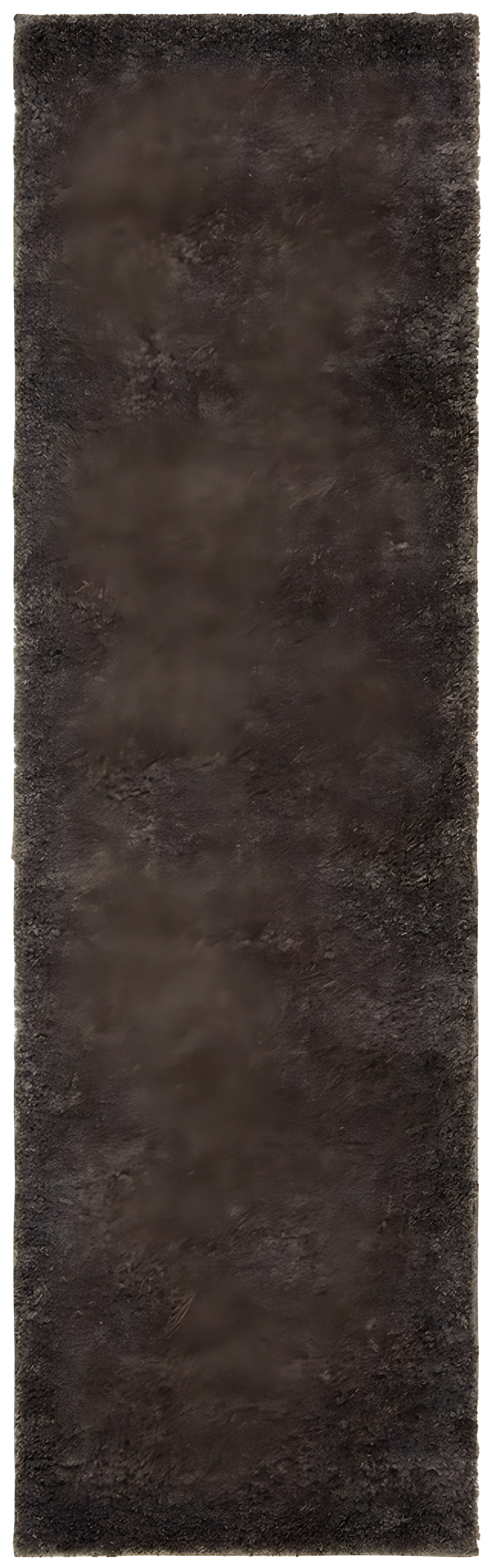 August Shag 900 AUG900 Power Loomed Indoor Runner Rug - Brown - 2'3"x12' - Safavieh