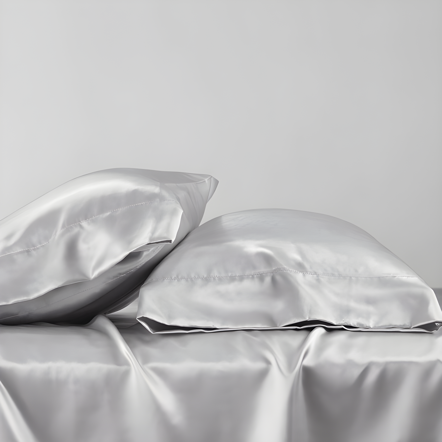 Madison Park Essentials Satin Luxury 2PC Pillowcases (Set of 2)