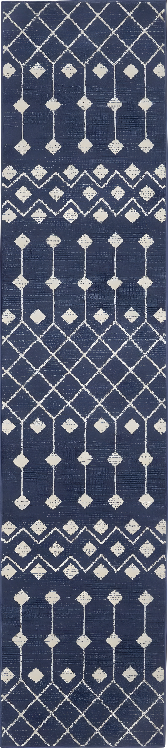 Nourison Grafix GRF37 Indoor Area Rug Navy 2'3" x 12'