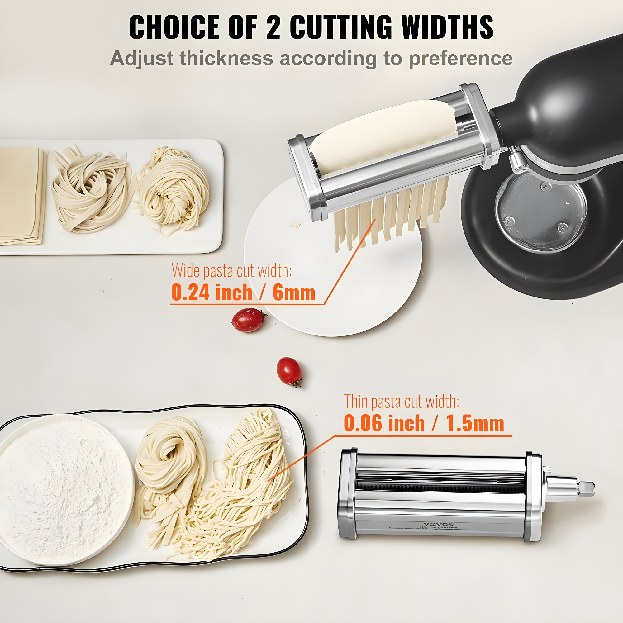 VEVOR VEVOR Pasta Maker Attachment (Set of 3)