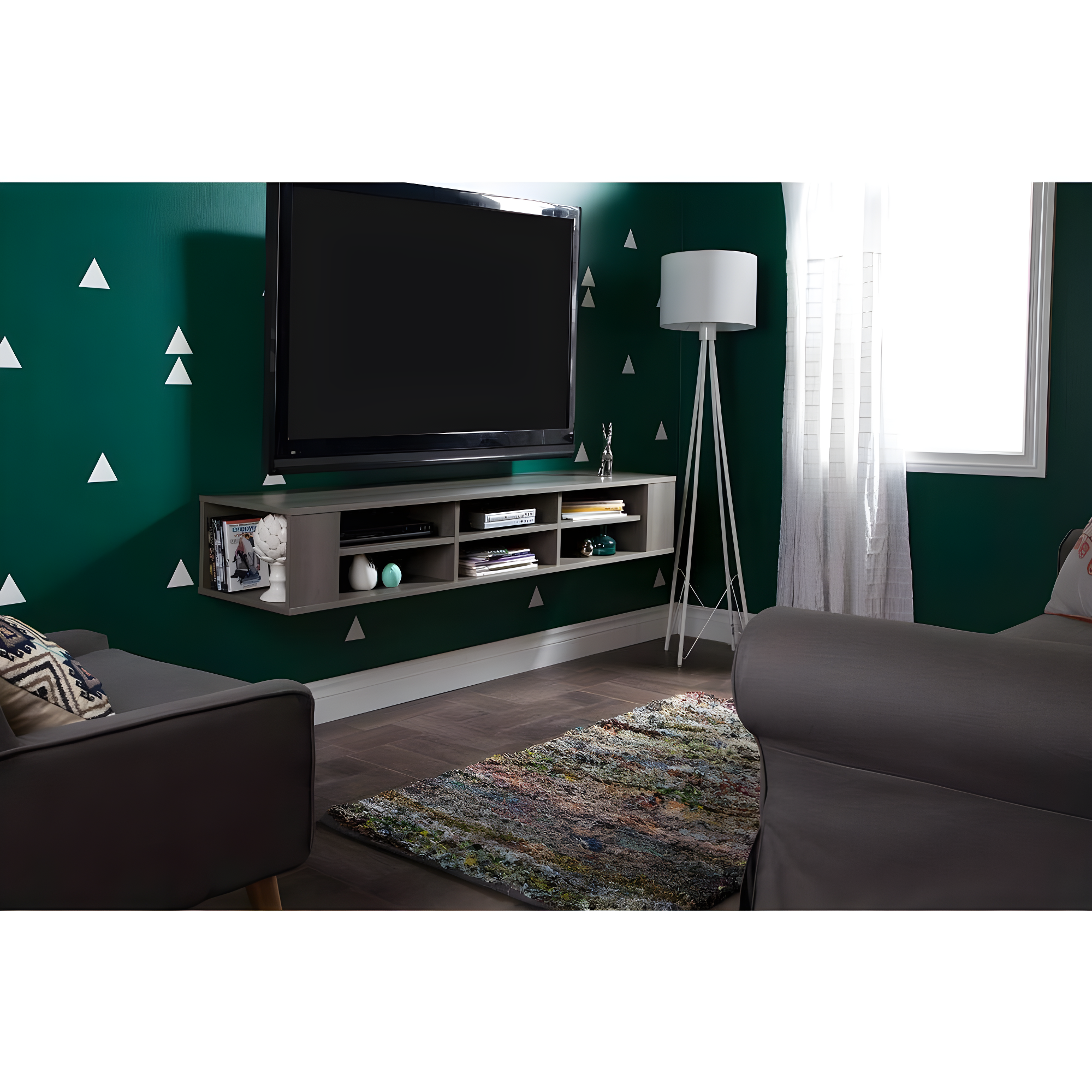 City Life Floating TV Stand for TVs up to 78"