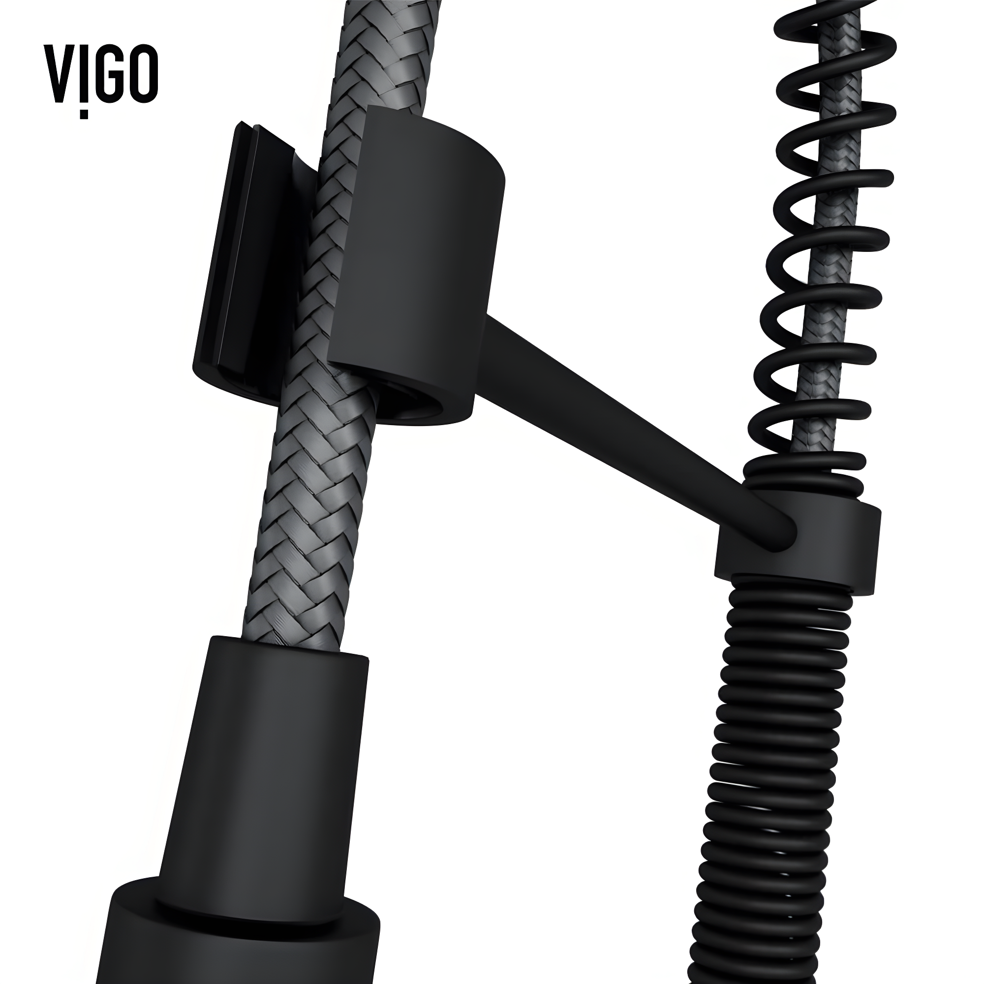 Edison 19" H 1-handle Pull-Down 2-Function Sprayer Kitchen Faucet