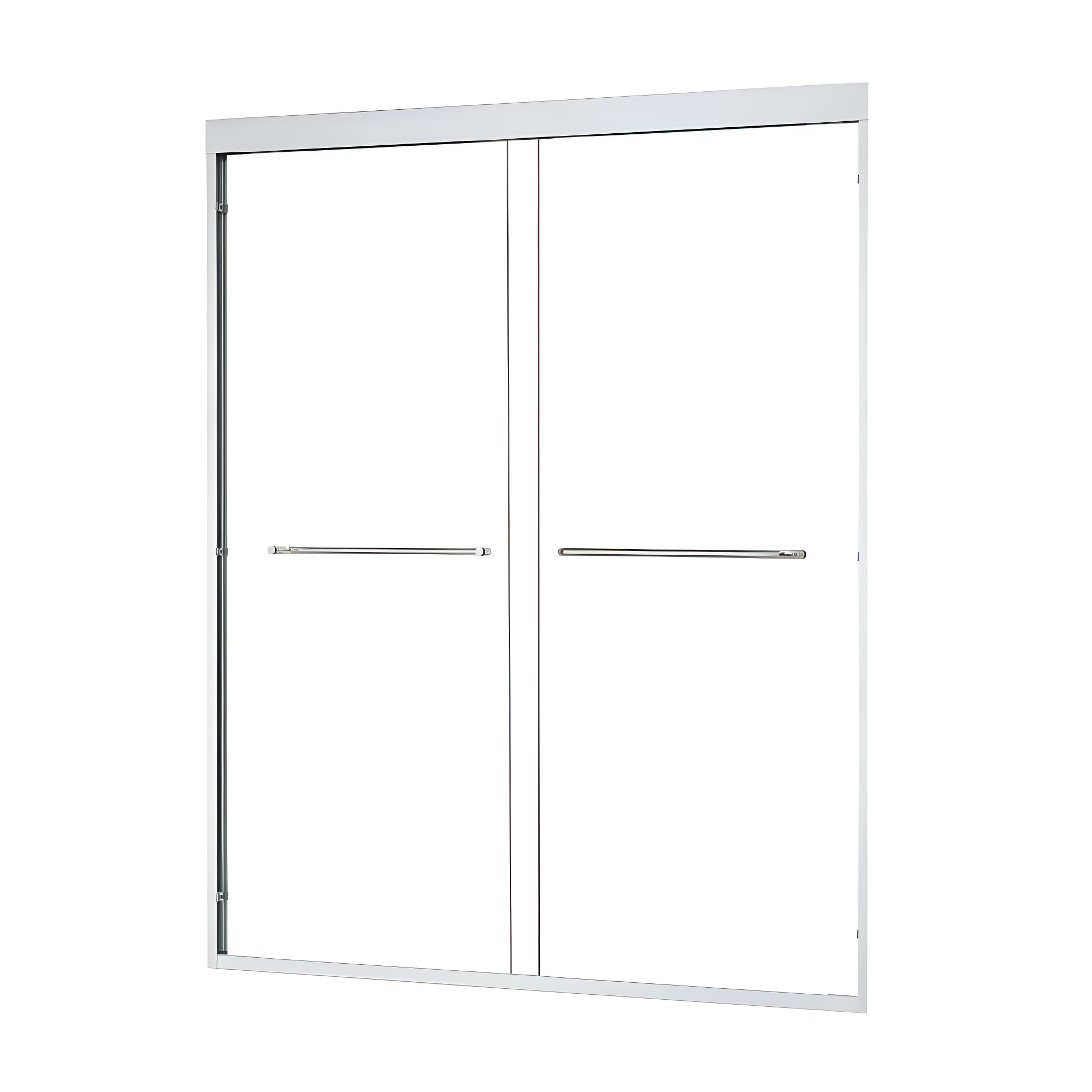 Ennis 60" W x 76" H By Pass Framed Shower Door with Clear Glass