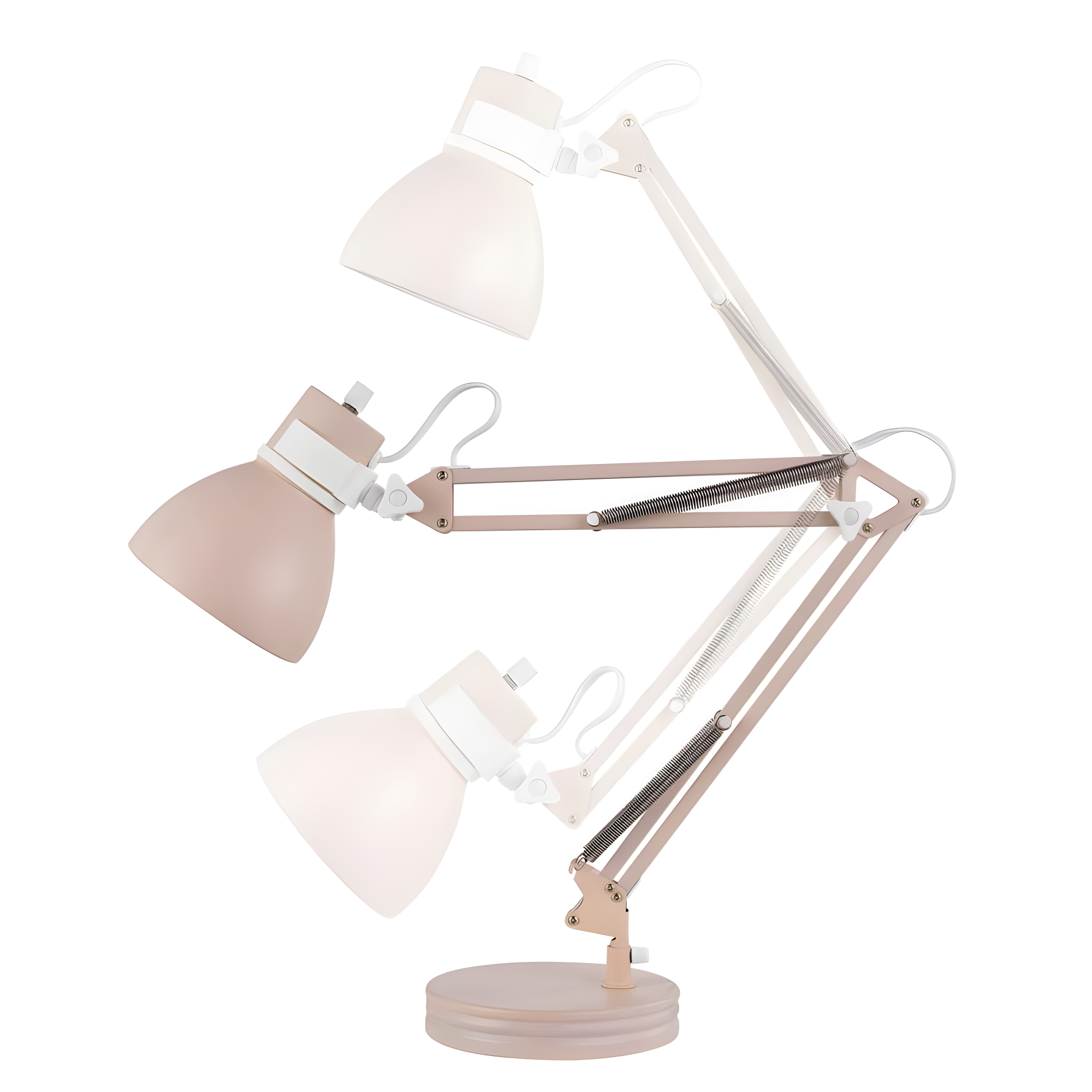Globe Electric Architect 28" Matte Rose Swing Arm Desk Lamp
