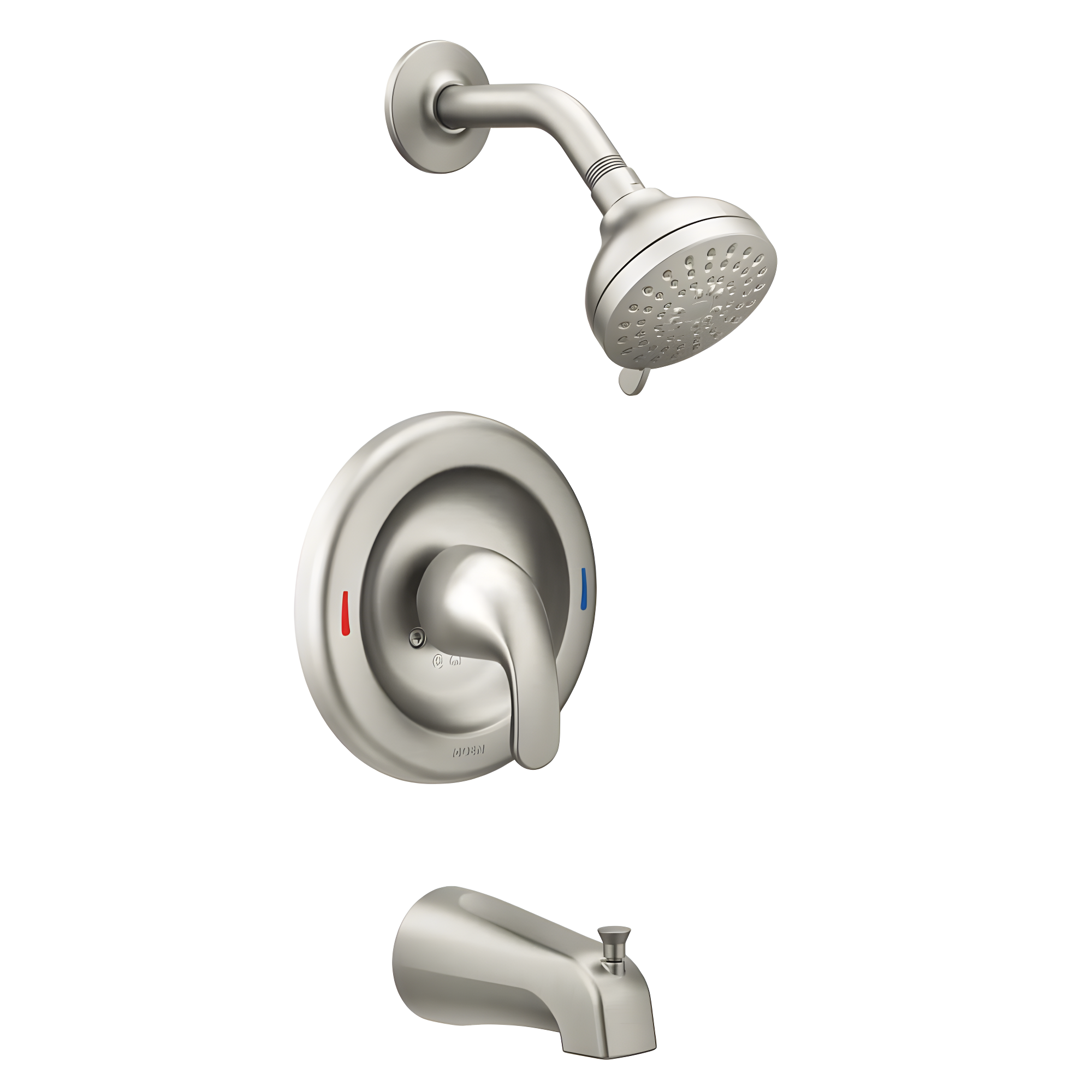 Moen 82613 Spot Resist Brushed Nickel Adler Tub And Shower Package
