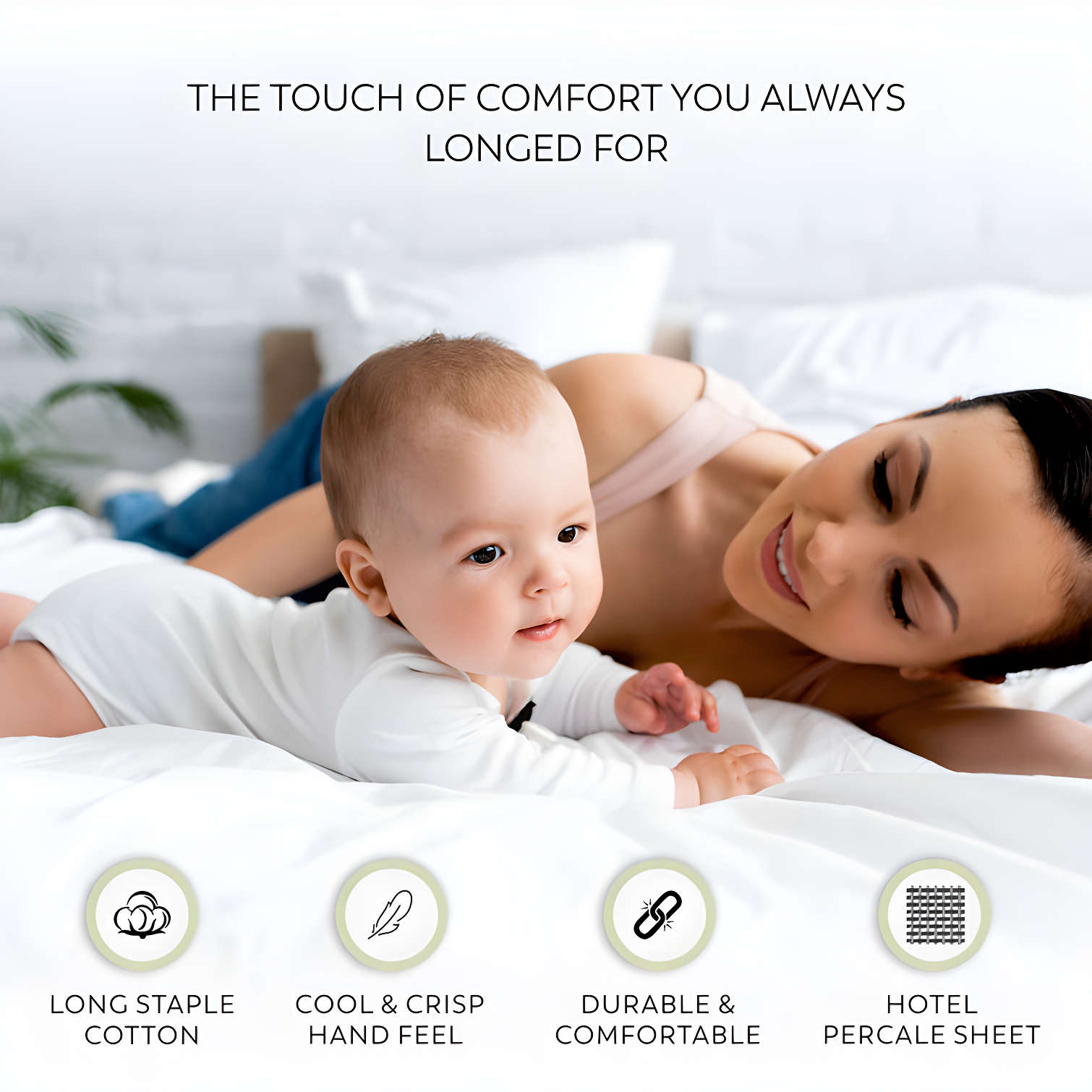 Ultimate Percale 100% Cotton 400TC Cool & Crisp Sheet Set