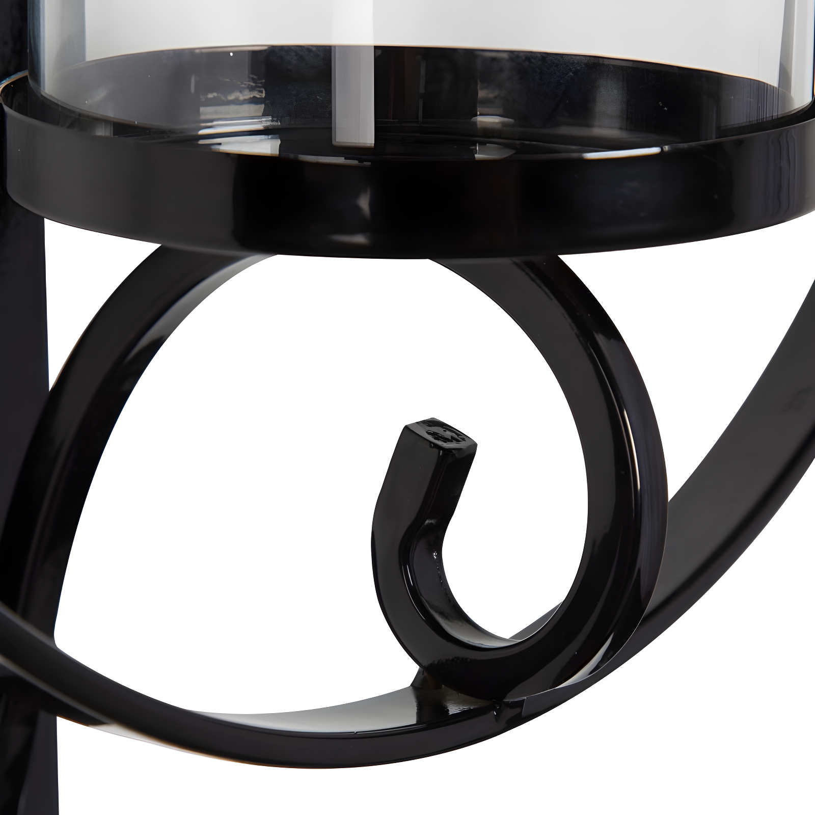 Kate and Laurel Doria Round Metal Wall Sconce, 12x22, Black