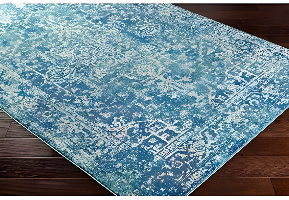 Livabliss 9'x12'6" Worsham Traditional Rug Teal