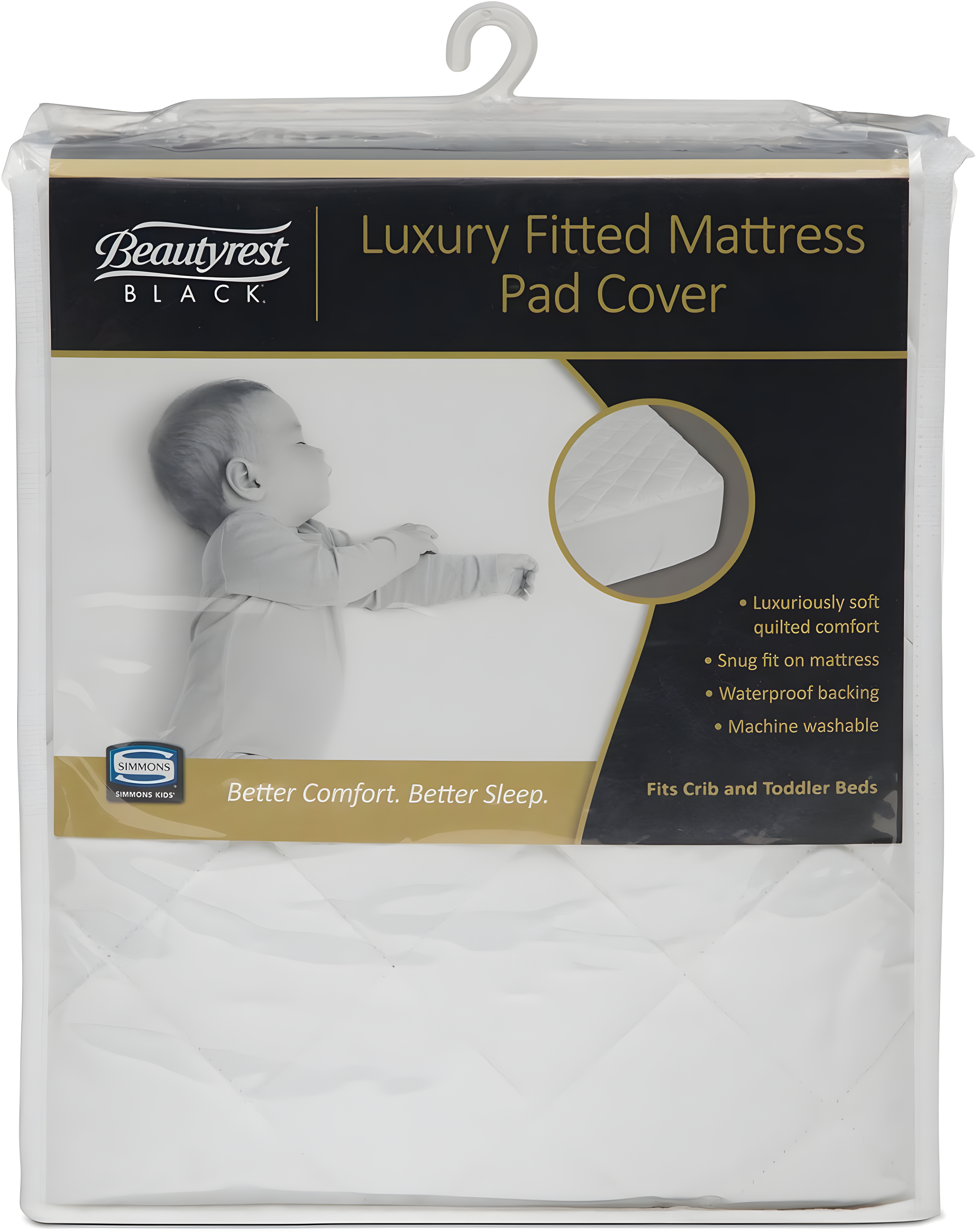 Beautyrest Black Luxury Fitted Mattress Pad Cover