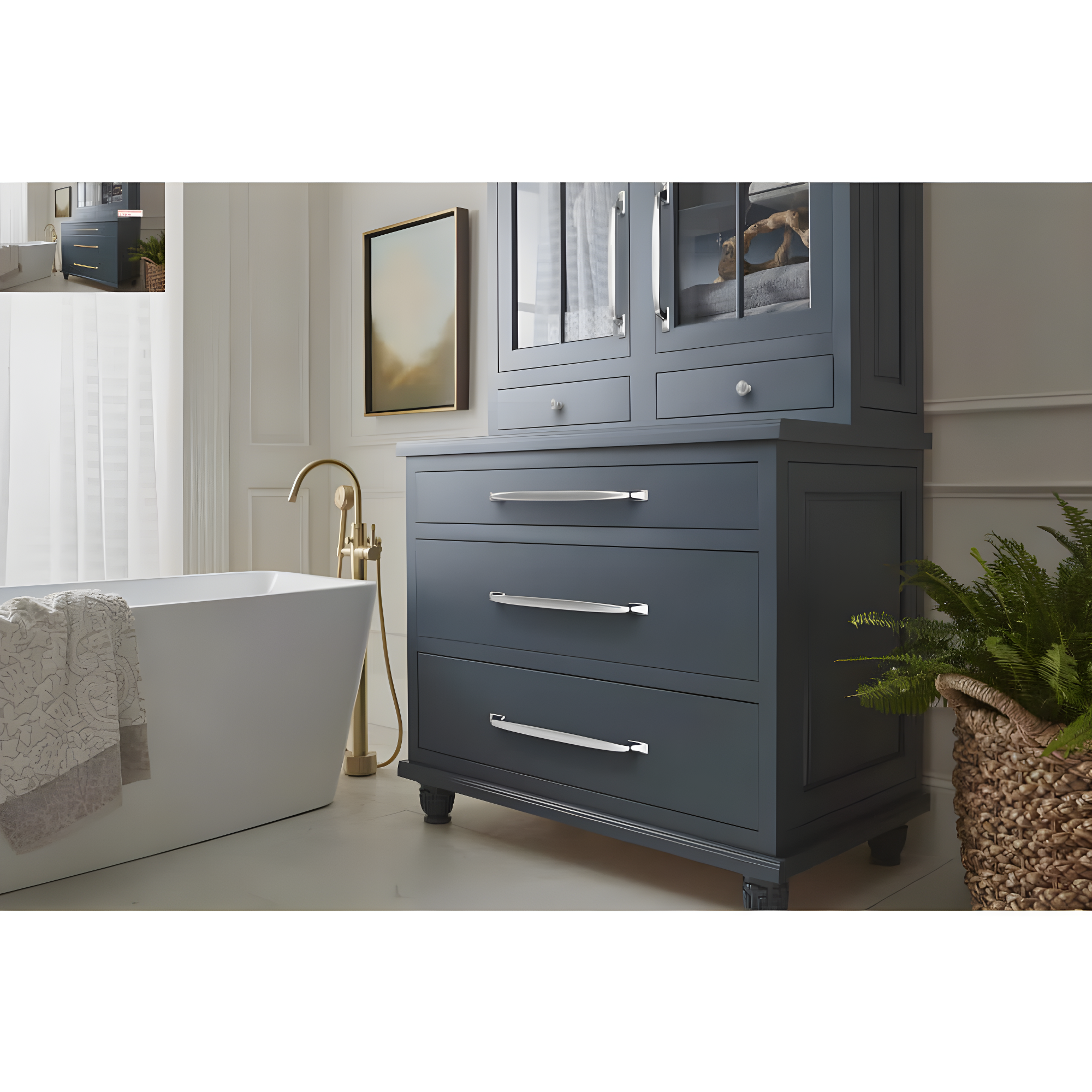 Amerock Highland Ridge 18 inch (457mm) Center-to-Center Polished Chrome Appliance Pull