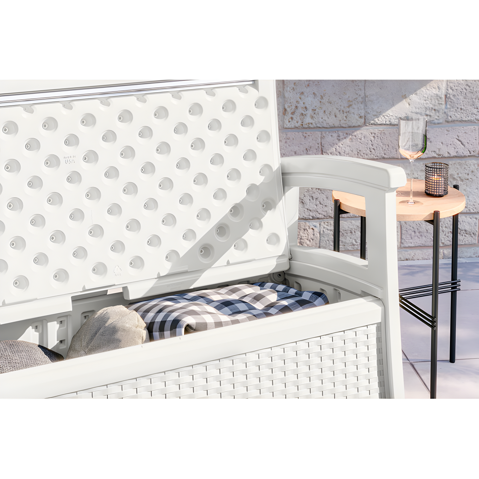 Suncast Elements 47'' Resin Outdoor Loveseat